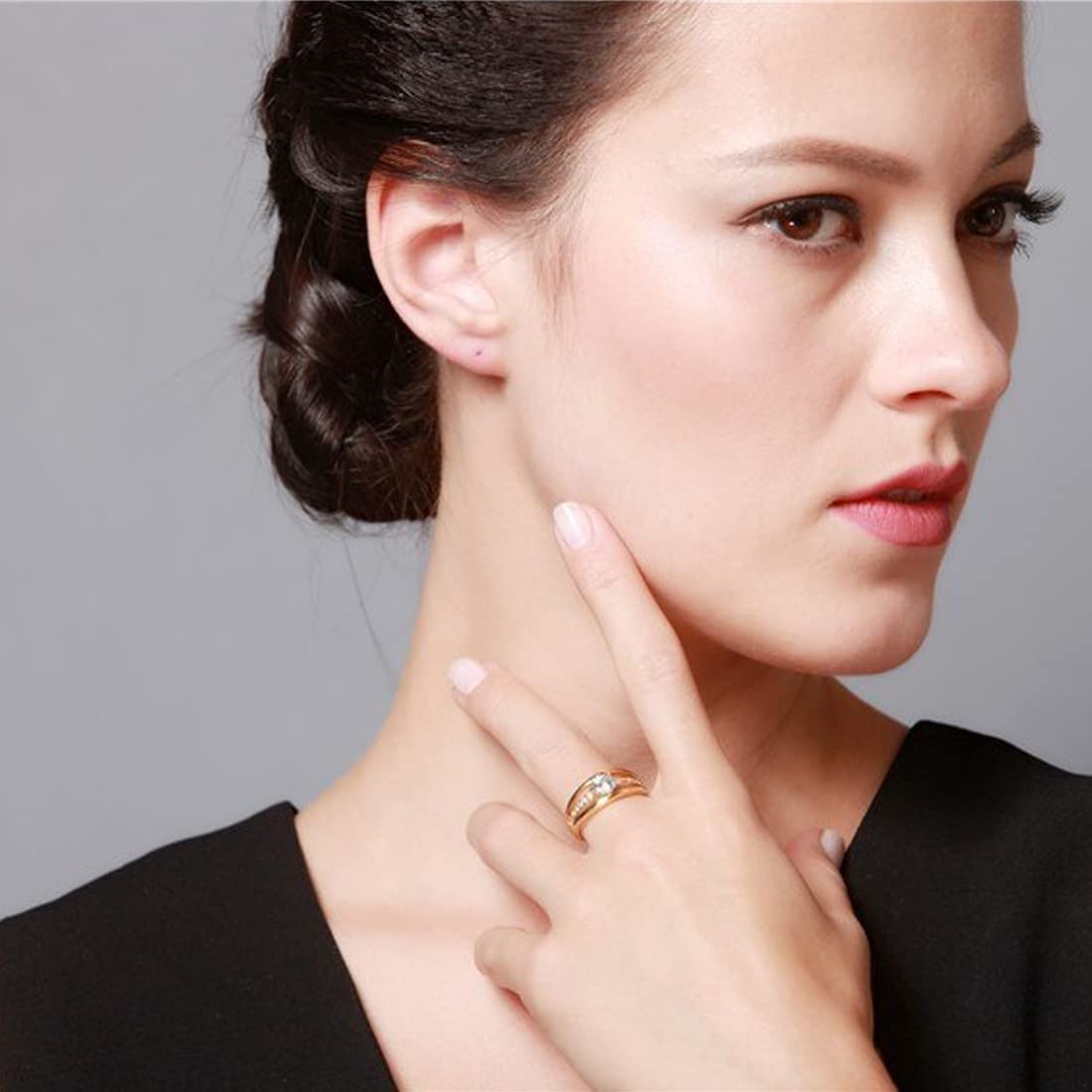 Yellow Chimes Rings for Women & Girls | Gold & White Crystal Adjustable Ring | 18K Gold Plated Fashion Jewelry | Perfect Birthday, Anniversary Gift for Her | Ideal for Parties, Weddings & Everyday Wear