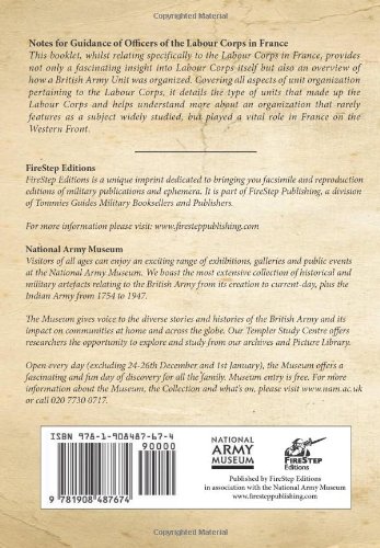 War Office Facsimiles: Notes for Guidance of Officers of the Labour Corps in France - WWI Military History Collectible & Research Resource for Historians
