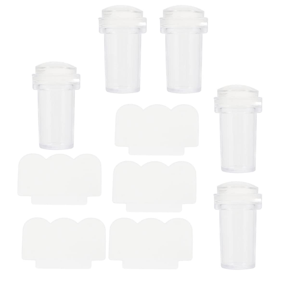 Beaupretty 15 Sets Nail Stamp Kit with Scraper & Silicone Heads - Nail Art Stamping Tools for Manicure, Portable Nail Stamper & Seal Kit - Perfect for DIY Nail Designs at Home or Salon