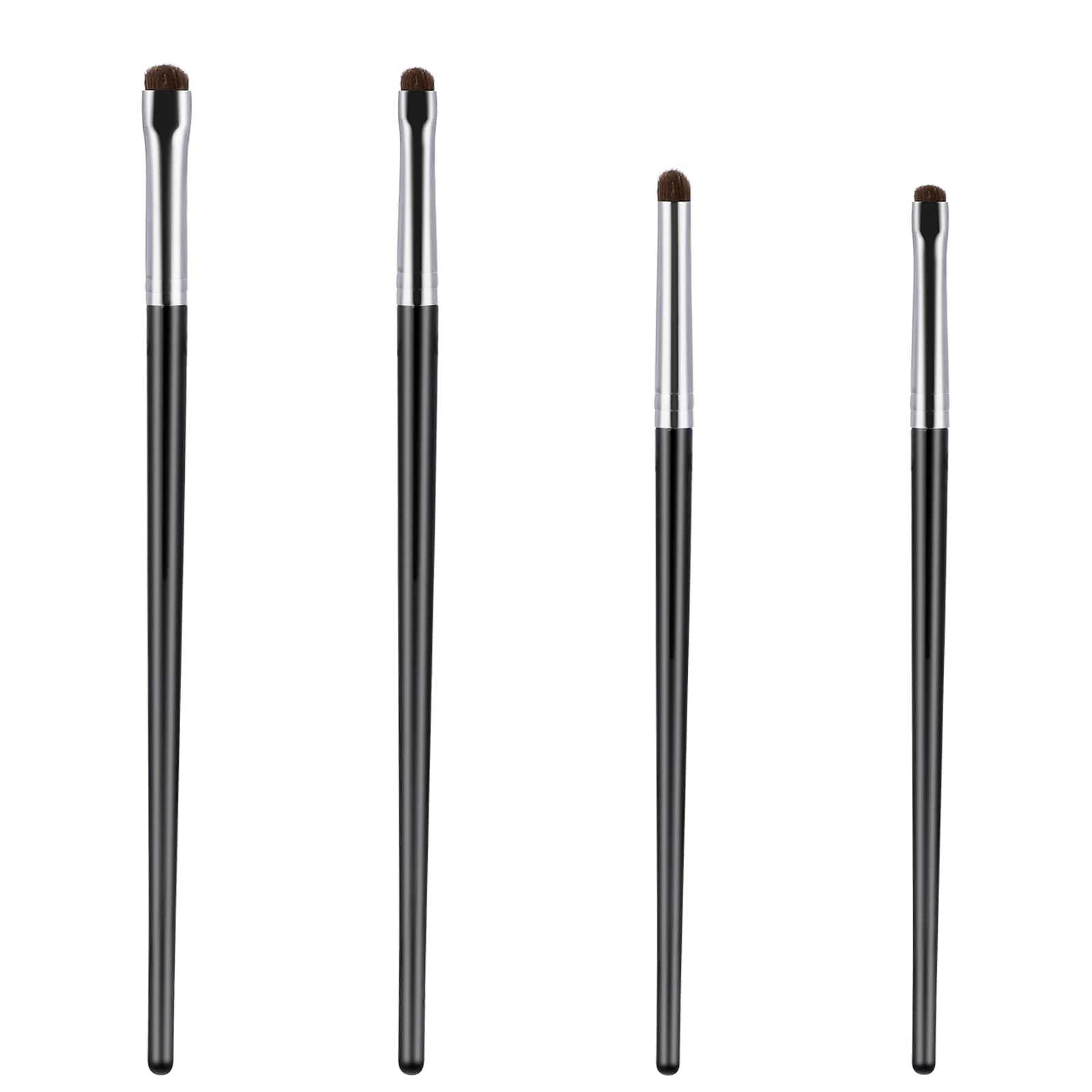 4-Piece Eyeshadow Brush Set for Gel, Powder & Cream - Perfect for Highlighting & Concealing