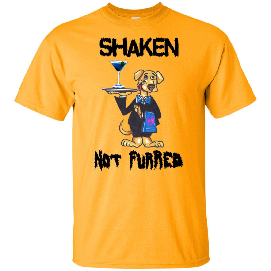Shaken Not Furred Ultra Soft Cotton T-Shirt for Women | Funny Wine Lover Tee | Perfect for Wine Tasting, Girls Night Out & Casual Wear