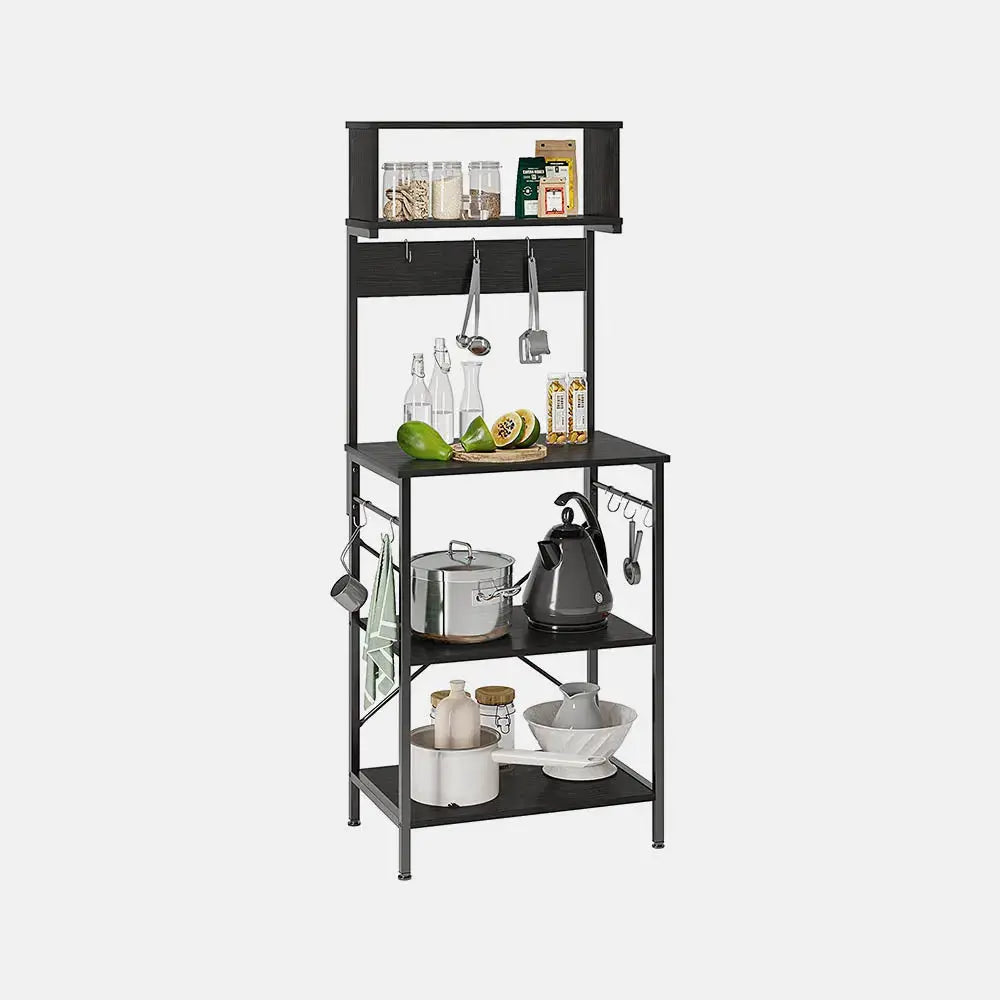 Bestier 5-Tier Microwave Stand with Storage - Space Saving Kitchen Organizer, Coffee Bar Table for Small Apartments - Perfect for Kitchen Counter, Pantry or Dorm Room Organization