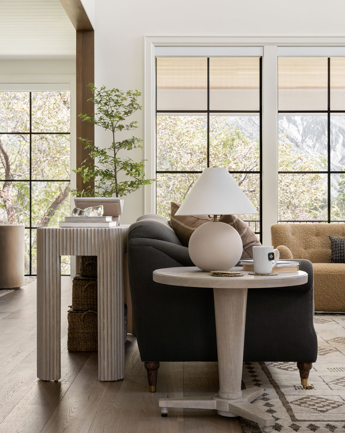 Modern Orla Side Table - Small End Table with Storage Shelf for Living Room, Bedroom, or Office - Perfect for Holding Drinks, Books, and Decor