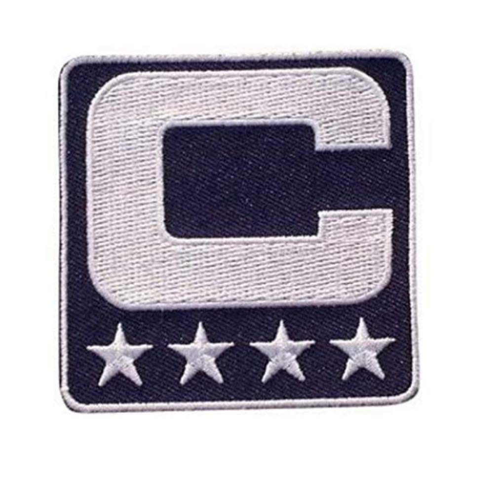 Navy Blue Captain C Iron-On Patch for Football Jersey - New England Patriots - Perfect for Team Spirit & DIY Jersey Customization