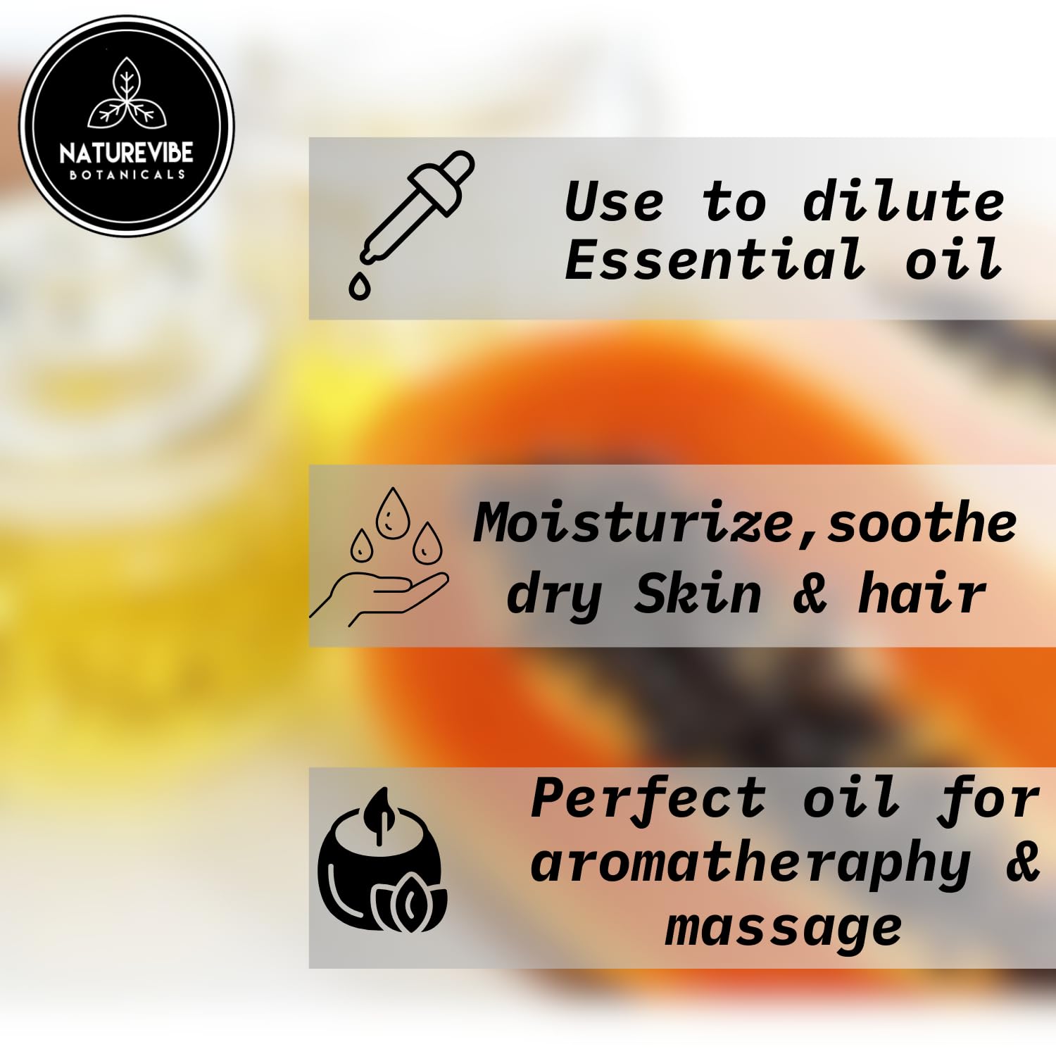 Naturevibe Botanicals Organic Papaya Seed Oil & Moringa Seed Oil Combo - 32oz Each | Cold Pressed, Unrefined for Hair Growth, Skin Care & Natural Remedies | Perfect for DIY Beauty Products & Aromatherapy