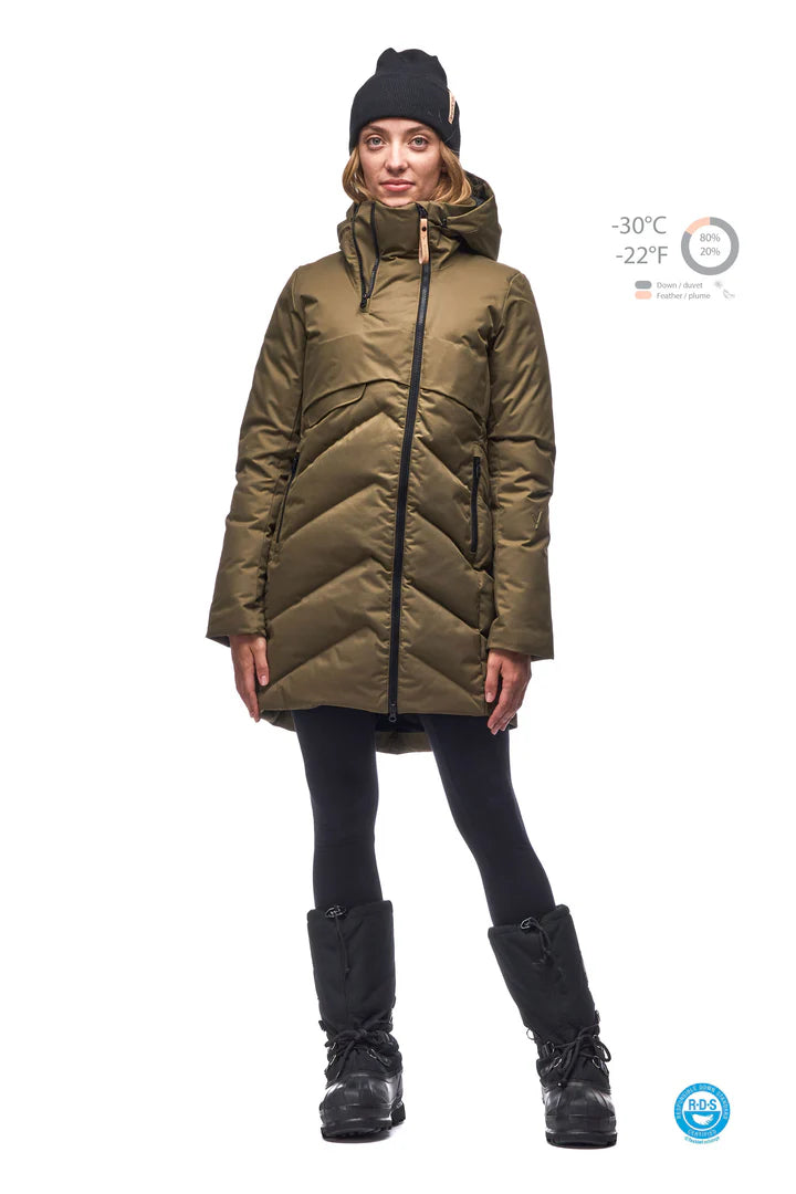 AYABA III Women's Winter Coat - Stylish & Warm Outerwear for Cold Weather | INDJ0011 | Perfect for Work, Travel & Everyday Wear