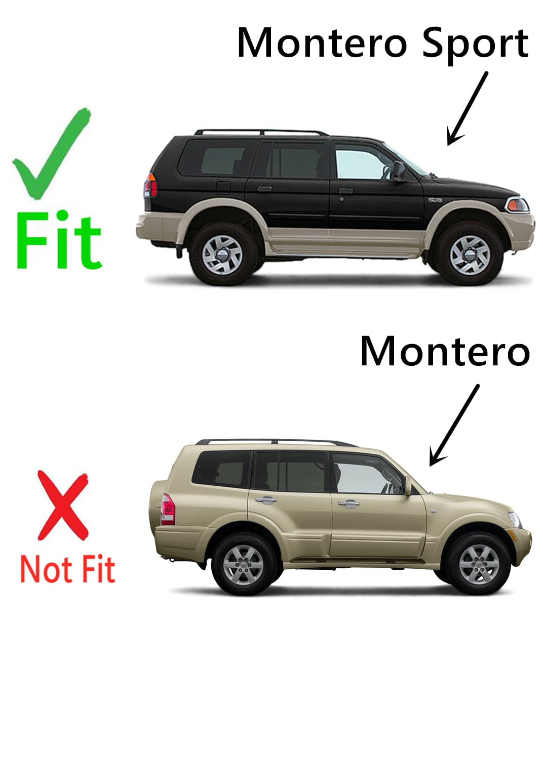 Passenger Right Side Front Door Window Glass Replacement for Mitsubishi Montero Sport 1997-2007 - OEM Fit, Easy Installation - Perfect for Broken Window Repair & Vehicle Maintenance
