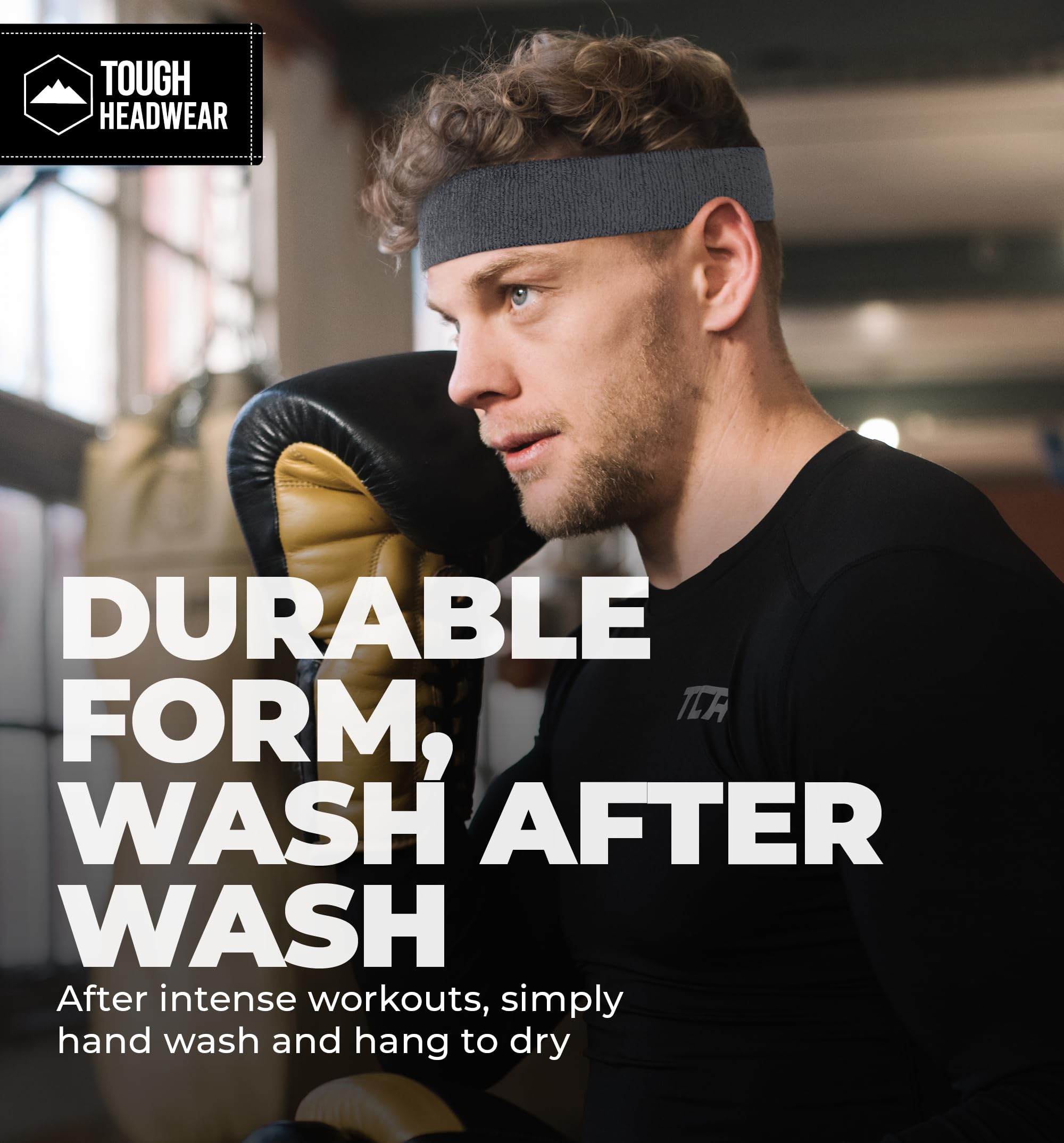 Breathable Terry Cloth Sweatband Set - Moisture Wicking Headbands & Wristbands for Men & Women | Perfect for Tennis, Basketball, Gym Workouts & Sports Activities | Stay Cool During Intense Exercise & Outdoor Sports