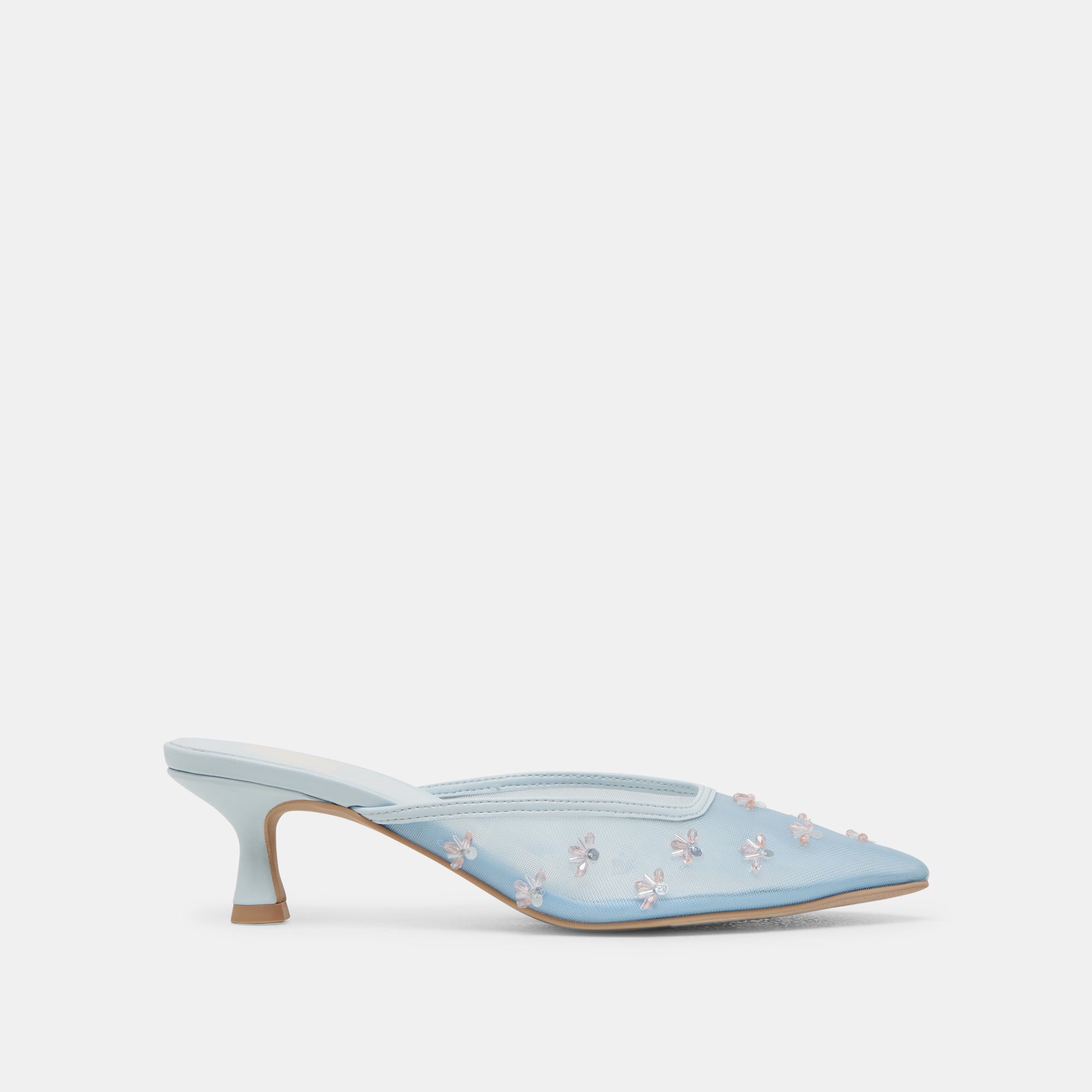 CLARA High Heels for Women - Ice Blue Mesh Stiletto Pumps - Perfect for Parties, Weddings & Evening Events