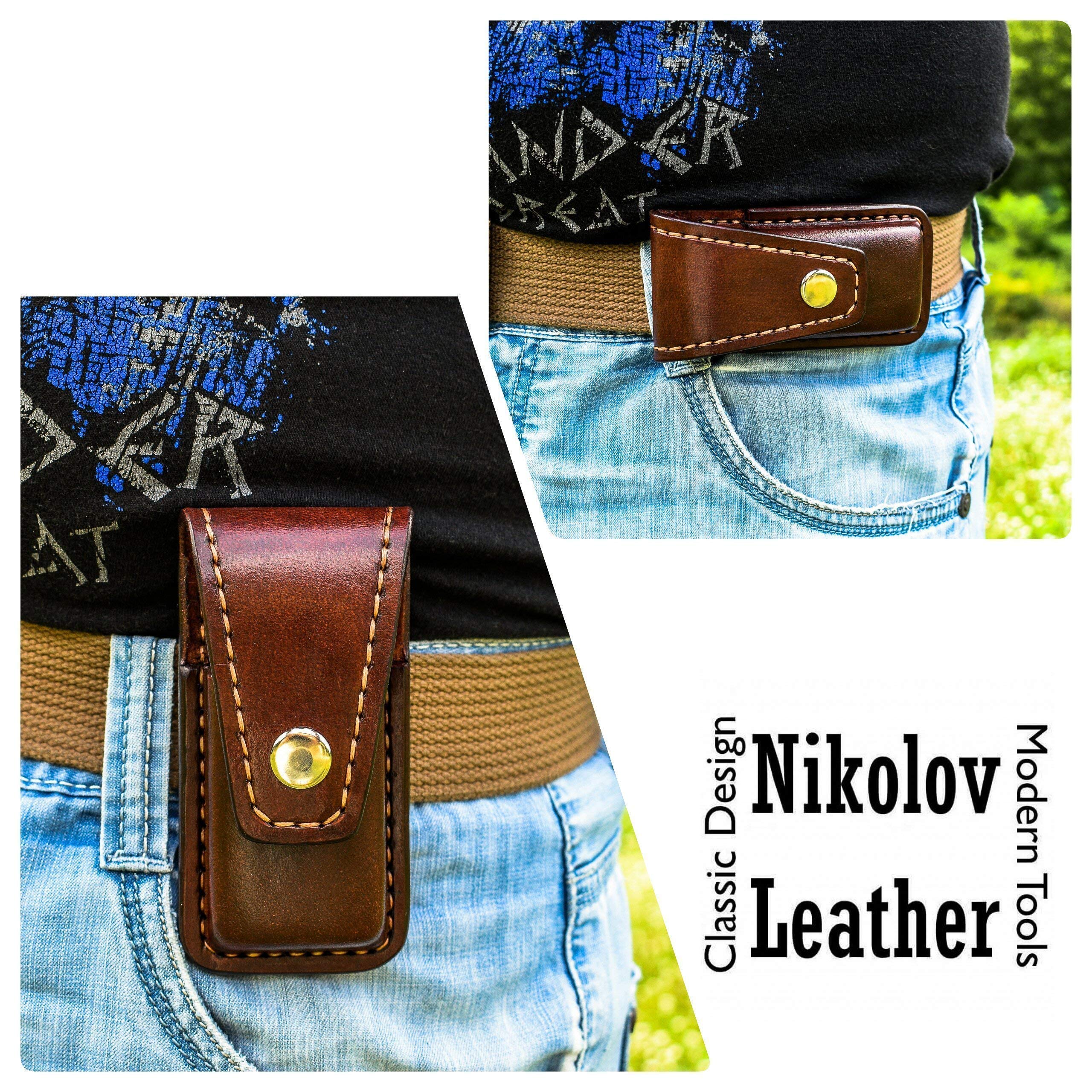 Premium Leather Sheath for Leatherman Wave - Durable Leather Multitool Holster & EDC Pouch - Perfect for Everyday Carry, Outdoor Adventures & Work Tools Organization