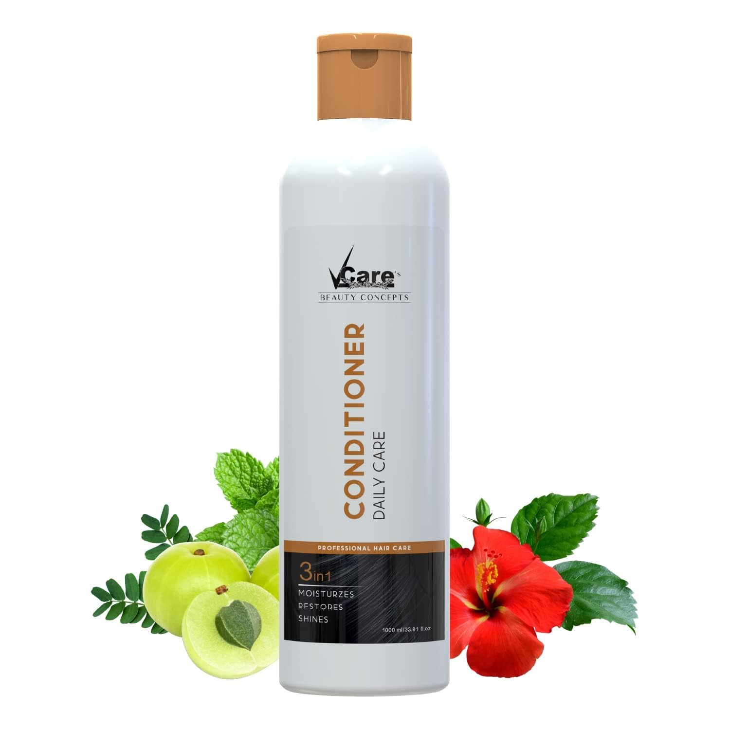 3-in-1 Daily Hair Conditioner for Women & Men - Moisturizing Treatment for Dry, Frizzy Hair - 1000ml Nourishing Formula for Shiny, Healthy Locks - Perfect for Home & Salon Use