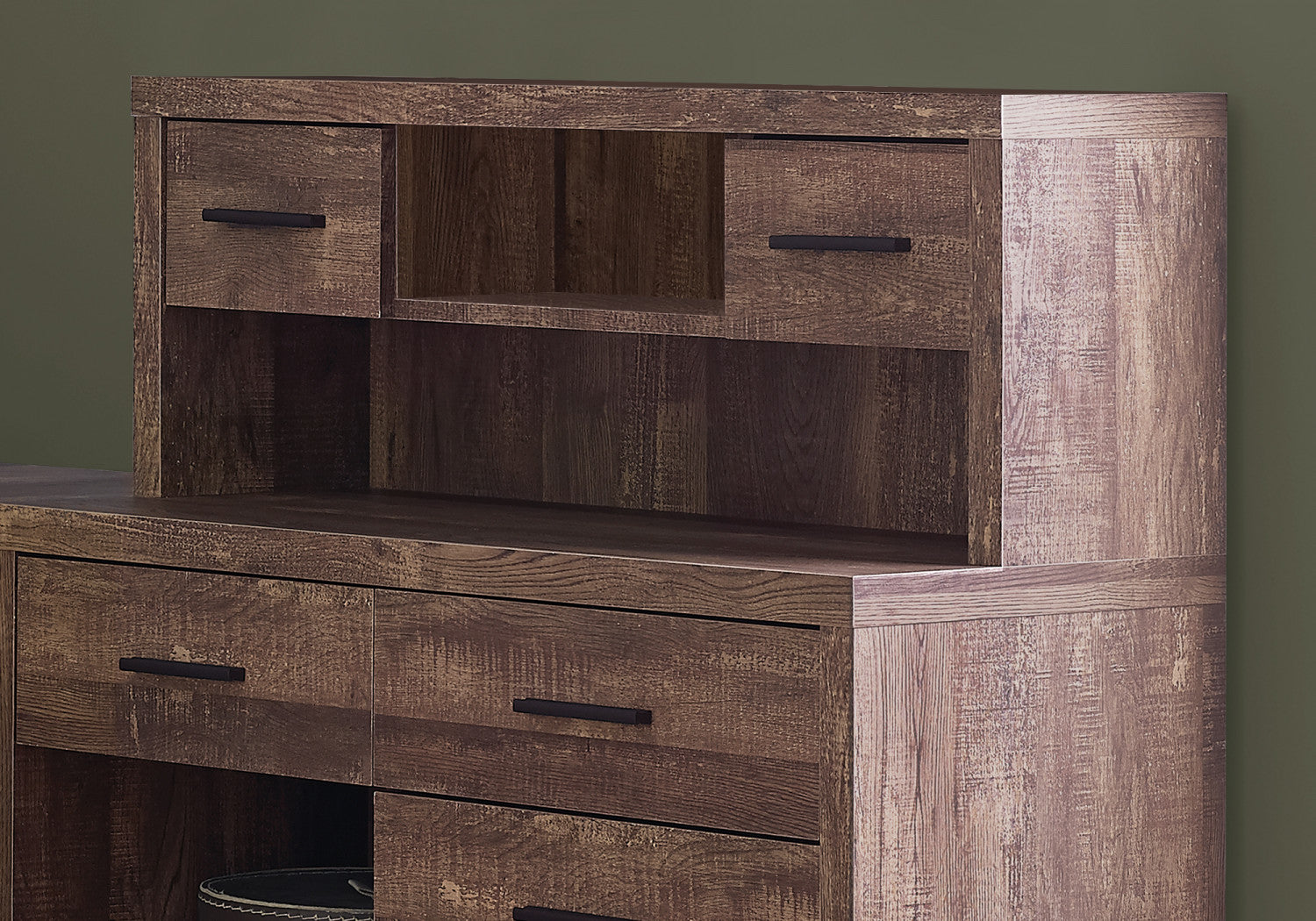 Varo Desk - Brown Wooden Writing Desk for Home Office | Perfect for Remote Work & Study