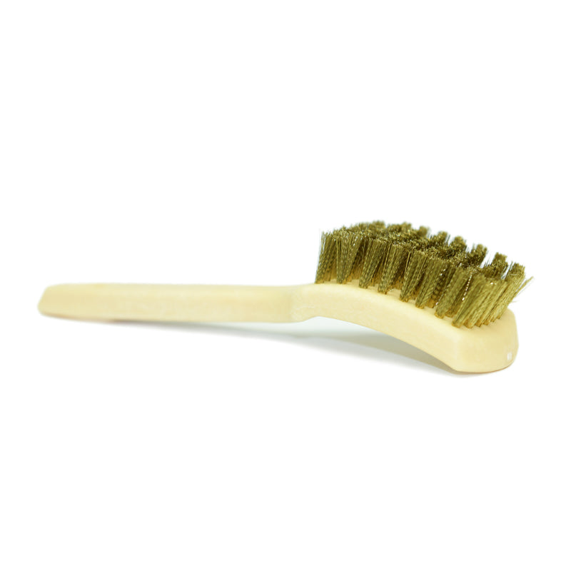 Heavy Duty Brass Bristle Tire Cleaning Brush (2-Pack) - Perfect for Car, Truck & Motorcycle Tire Detailing & Wheel Maintenance