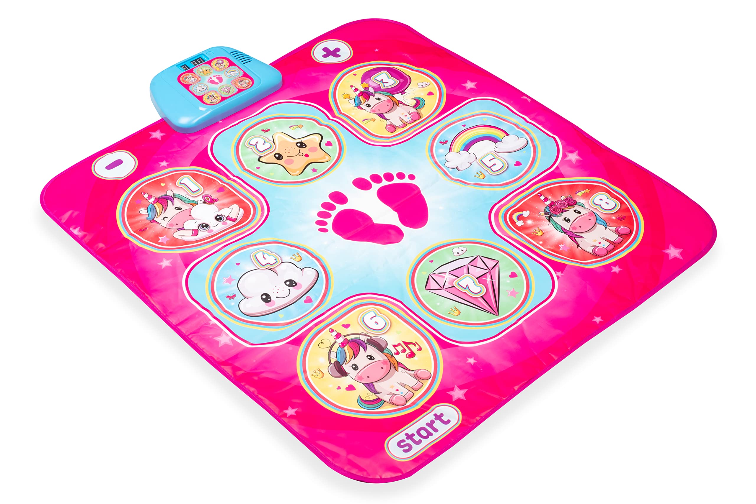 Dance Mat for Girls & Boys - Interactive Dance Pad with 6 Game Modes & US Music - Electronic Musical Dance Mat for Kids Ages 3+ - Perfect for Indoor Play, Birthday Gifts & Family Fun