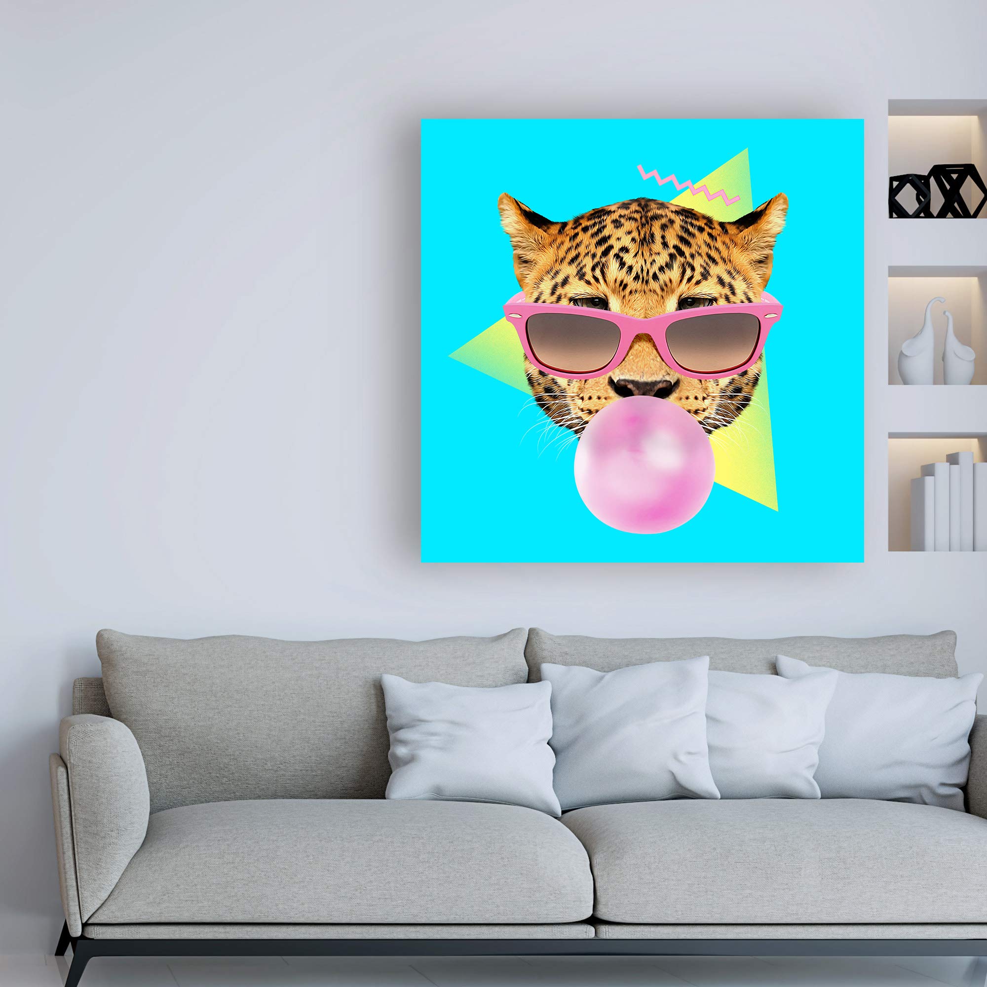 Robert Farka Bubble Gum Art Print - 14x14 Inch Modern Pop Art Wall Decor for Living Room, Bedroom & Office | Trademark Fine Art