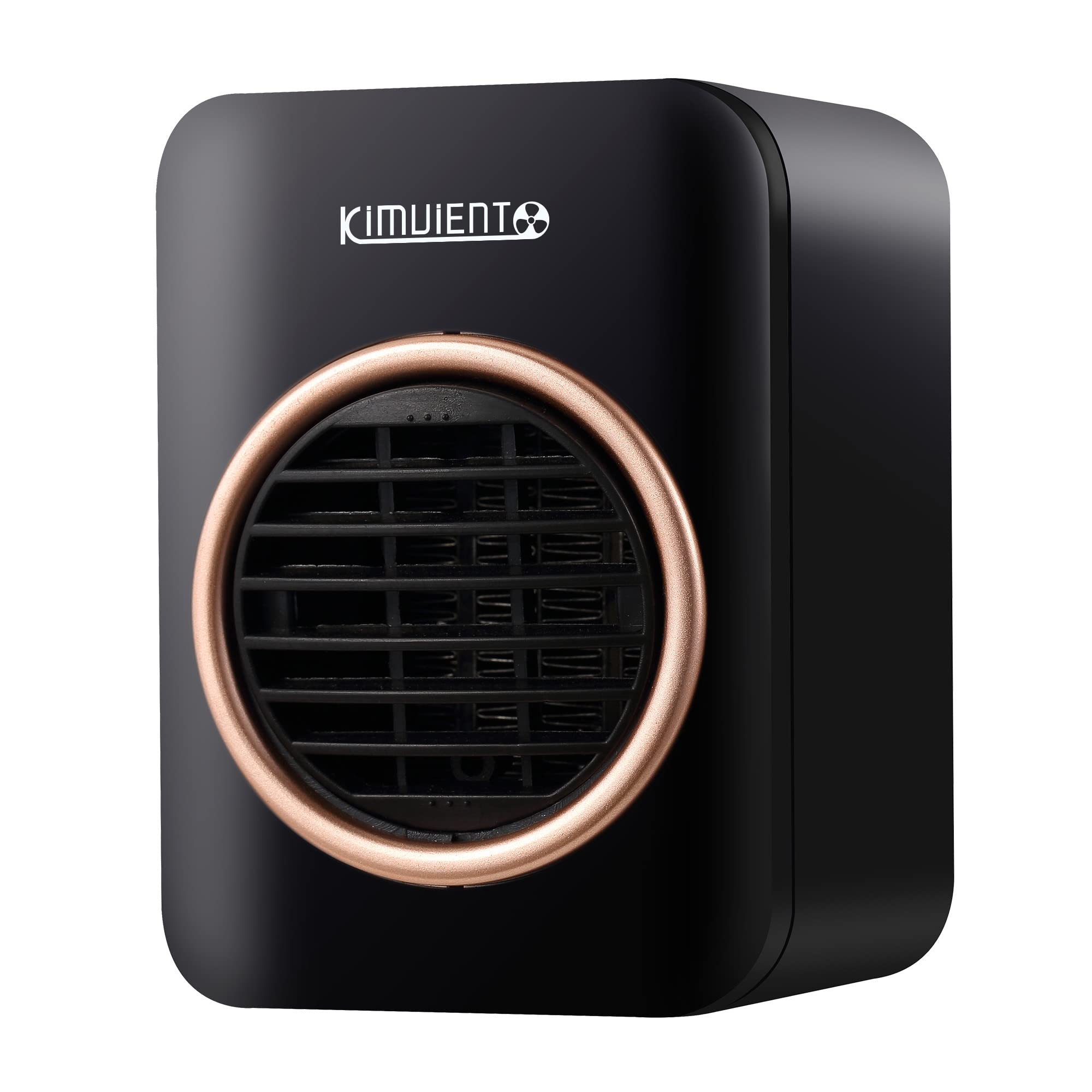 200W Mini Space Heater - Low Wattage Electric Desk Heater for Office, Bedroom & Home | Energy Efficient Ceramic Heater with Tip-Over & Overheat Protection | Perfect for Small Rooms, Dorm Rooms & Workspaces (Black)