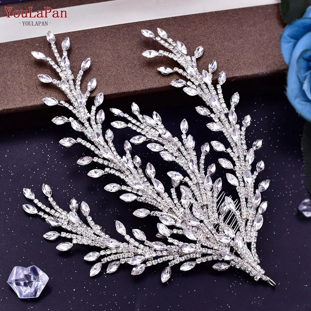 Sparkling Rhinestone Bridal Headpiece - Wedding Hair Accessory for Bride, Bridesmaids & Flower Girls | Perfect for Ceremony, Reception & Photo Shoots