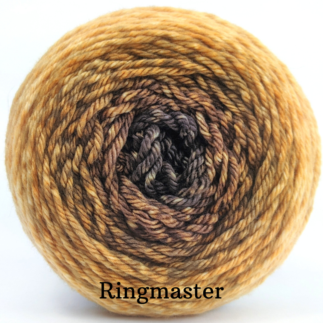 Knitcircus Yarns - The Spice Must Flow Chromatic Gradient Yarn for Knitting & Crocheting | Premium Ready-to-Ship Hand-Dyed Yarn | Perfect for Scarves, Shawls & Sweaters