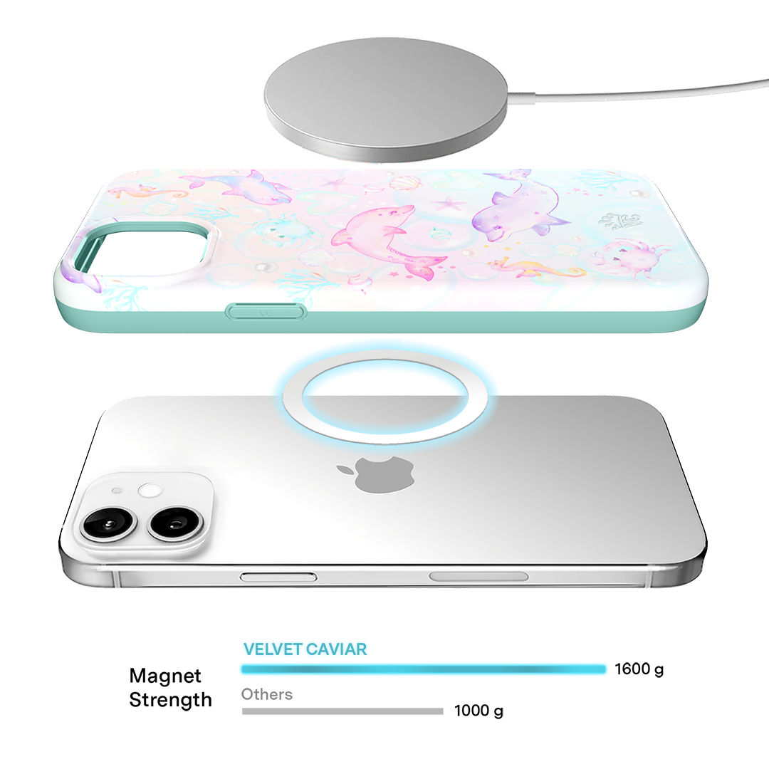 Aqua Angels iPhone Case - Slim Protective Phone Cover for iPhone 14/13/12/11 Pro Max - Waterproof & Shockproof Design - Perfect for Outdoor Activities, Travel & Daily Use