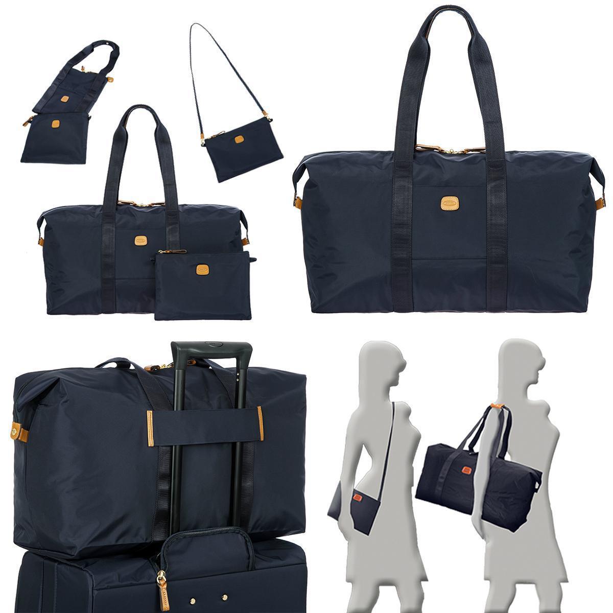 Brics X Collection X Bag 22 Folding Duffel - Stylish Travel Bag for Women & Men - Perfect for Weekend Getaways, Gym, and Business Trips