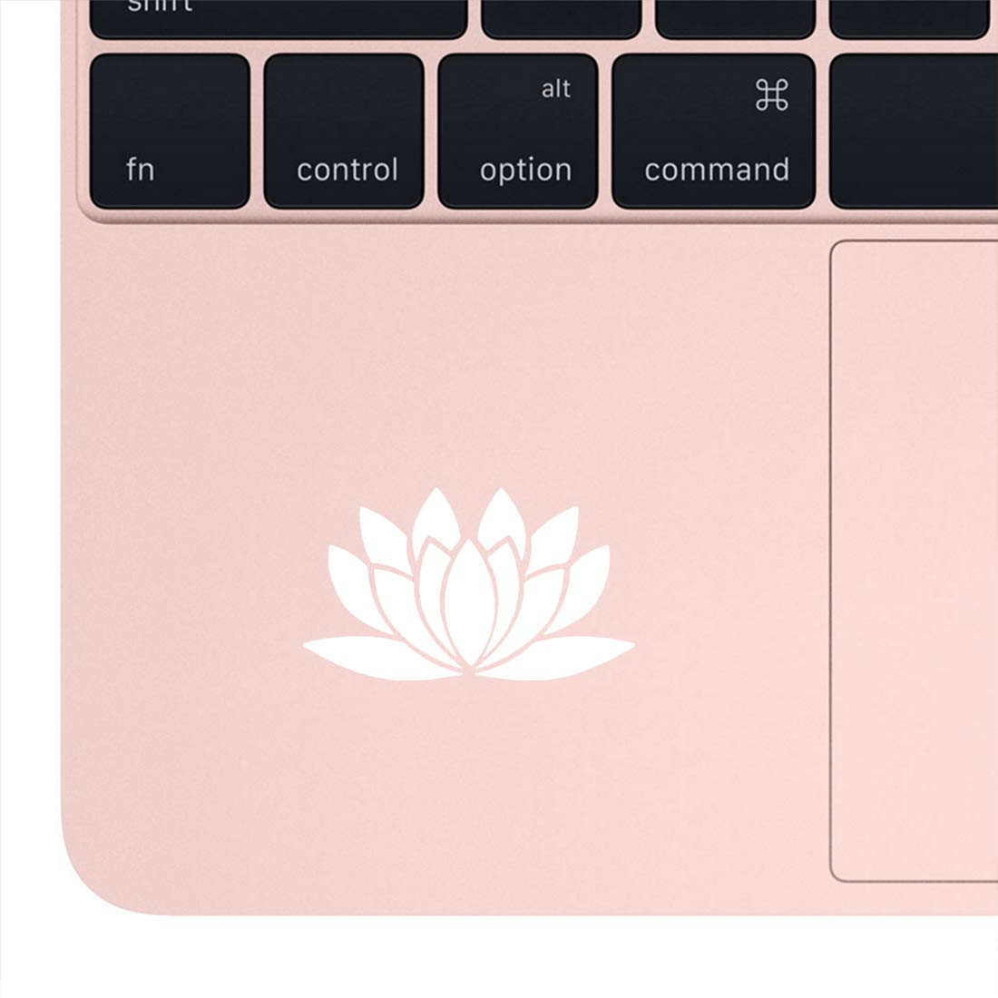 Premium Waterproof Vinyl Decal Stickers - Lotus Flower Design (White, Set of 2) for Laptop, Phone, Helmet, Car Window, Mug & Home Decor | Durable Adhesive for Indoor & Outdoor Use