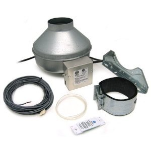 Fantech DBF 4XLT Dryer Booster Kit with FG 4XL Fan & Wall Mount Indicator Panel - High Performance Ventilation System for Laundry Rooms & Commercial Dryers