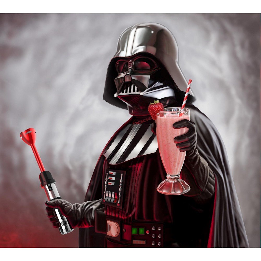 Star Wars Darth Vader Lightsaber Hand Blender - Powerful 250W Immersion Blender for Smoothies, Soups & Cocktails - Fun Star Wars Kitchen Gadget for Fans - Perfect for Cosplay & Movie Nights