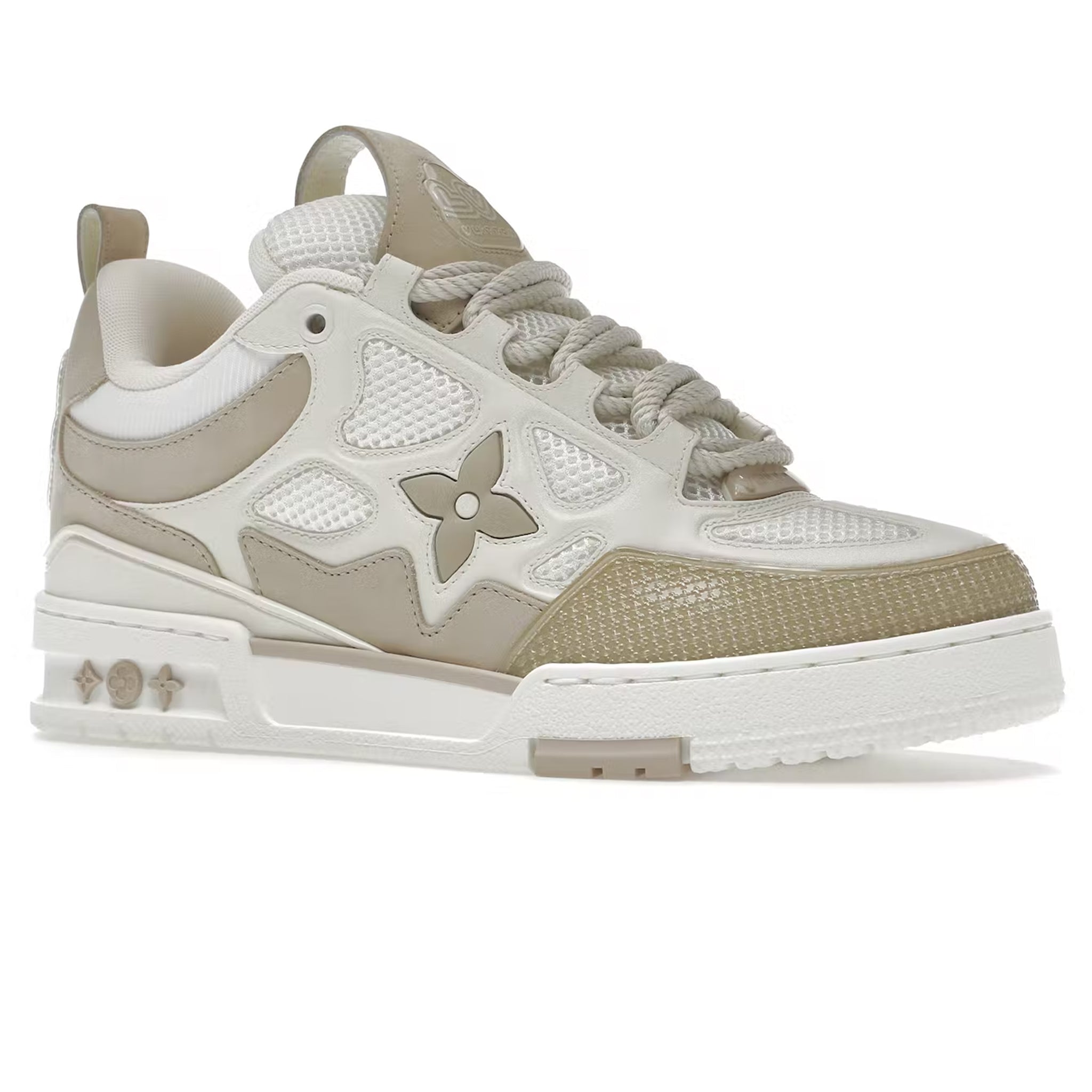 Louis Vuitton LV Skate Trainer Sneakers for Men - Beige Luxury Casual Shoes | Perfect for Streetwear, Skateboarding & Fashion Outfits