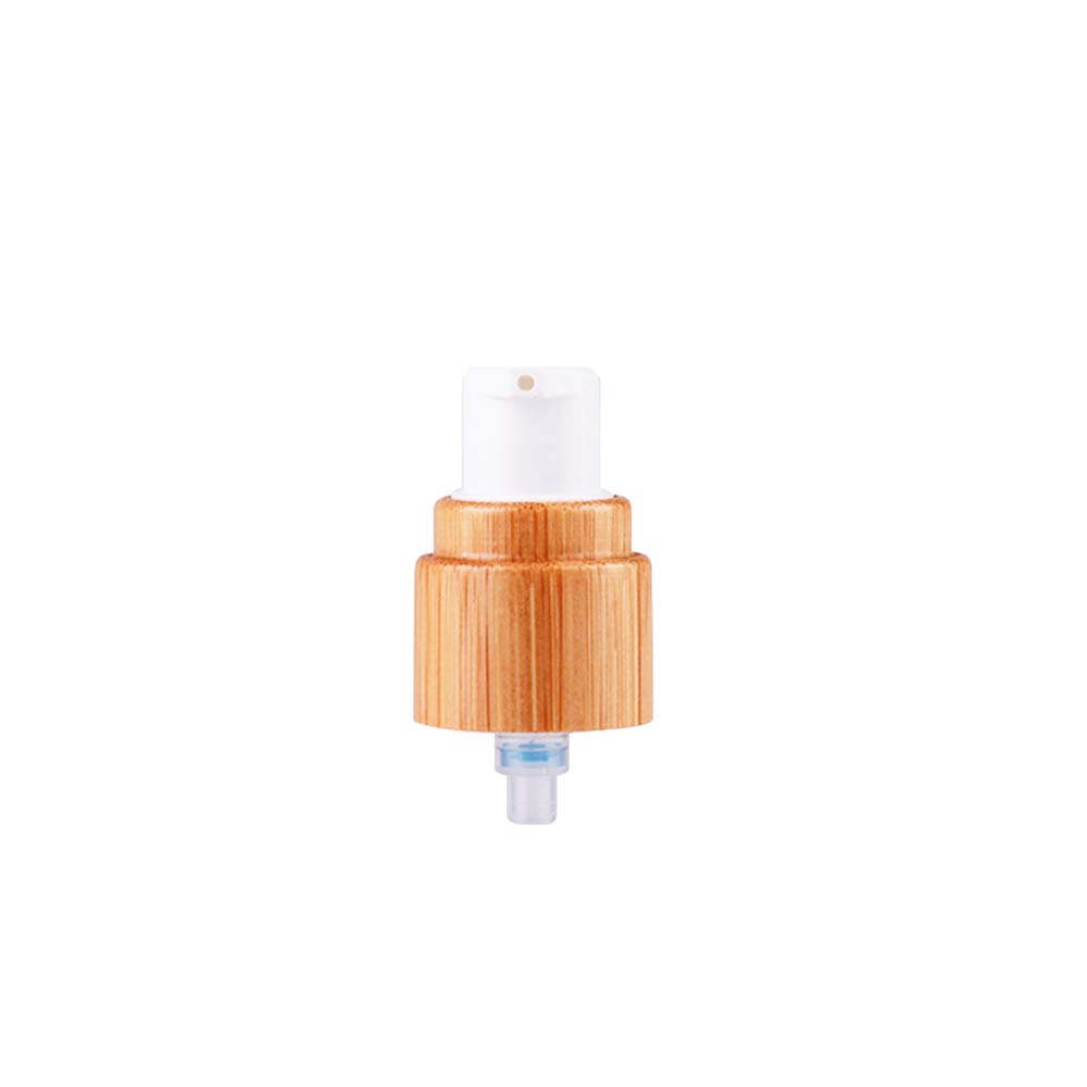 2 PCS Airless Pump Lotion Bottles - Leak Proof & Shockproof Bamboo Dispenser, 30ml Travel Size Refillable Cosmetic Containers for Cream, Serum, Moisturizer, Foundation & Liquid Soap | Perfect for Travel, Gym & Home Skincare Organization