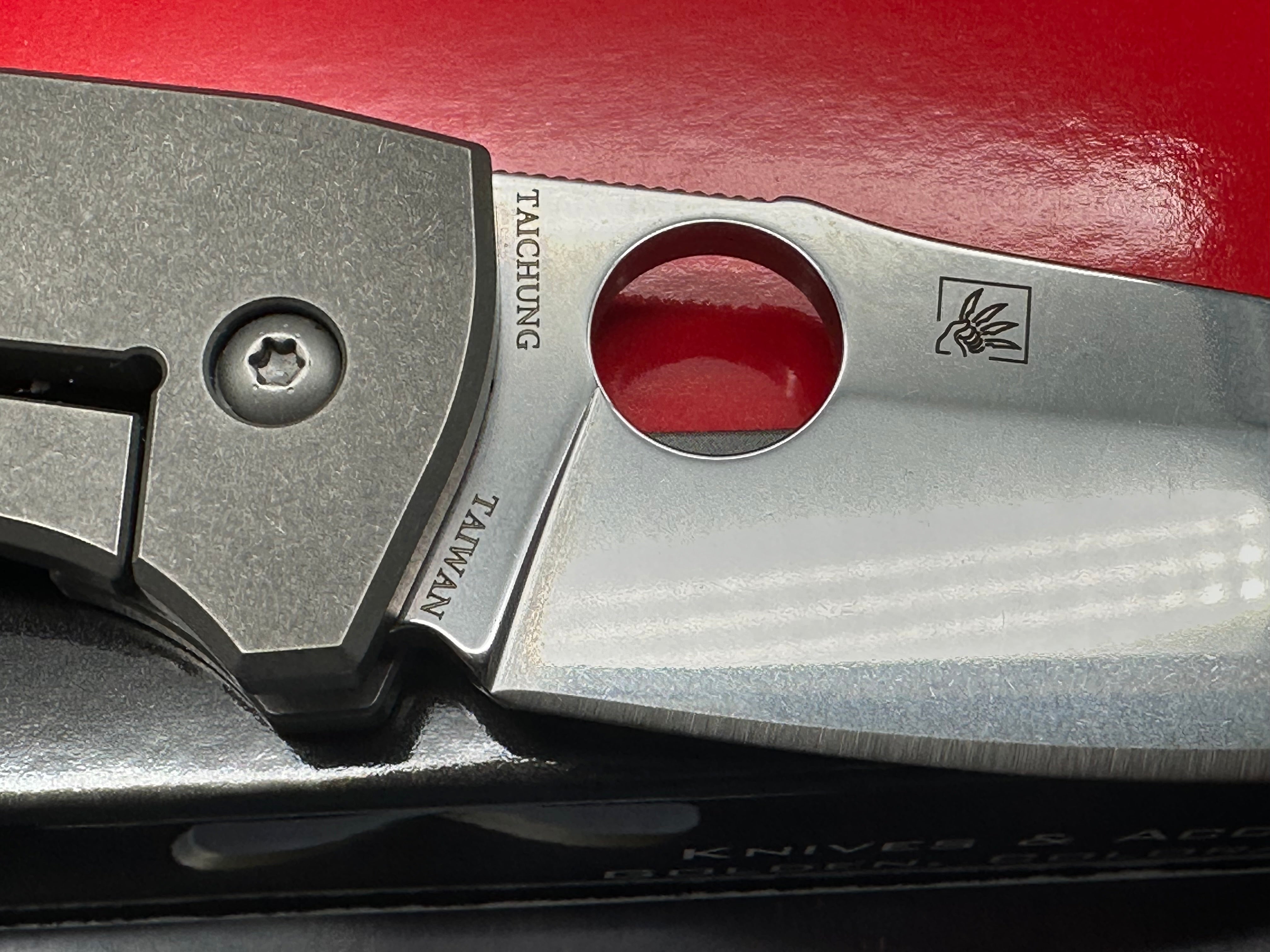 Spyderco Techno 2 Titanium Folding Pocket Knife with CTS XHP Steel Blade - EDC, Outdoor, Camping & Everyday Carry
