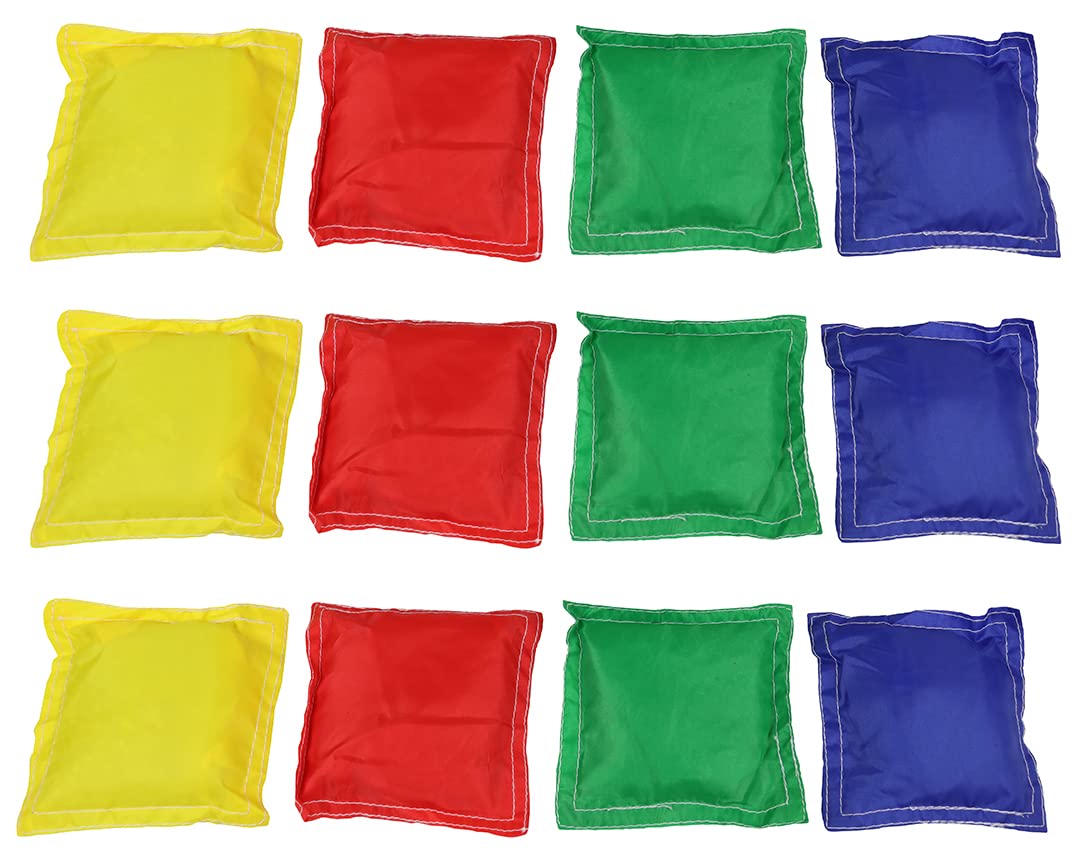 12-Pack Assorted Color Bean Bags (4