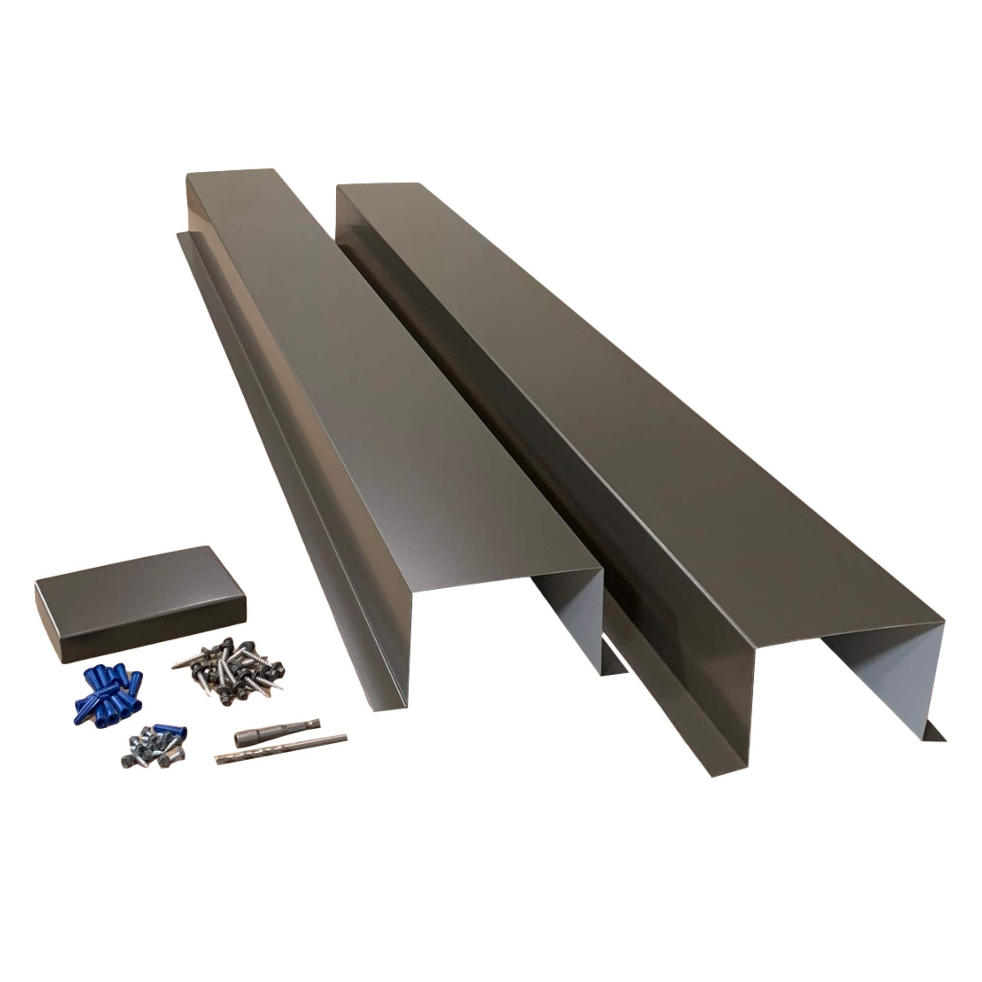 EAGLE 1 Metal Line Set Cover Kit for Mini Split & Central AC Heat Pump - 6x6 Bronze (Multiple Sizes & Colors) - Protect & Conceal Refrigerant Lines for Indoor/Outdoor HVAC Units