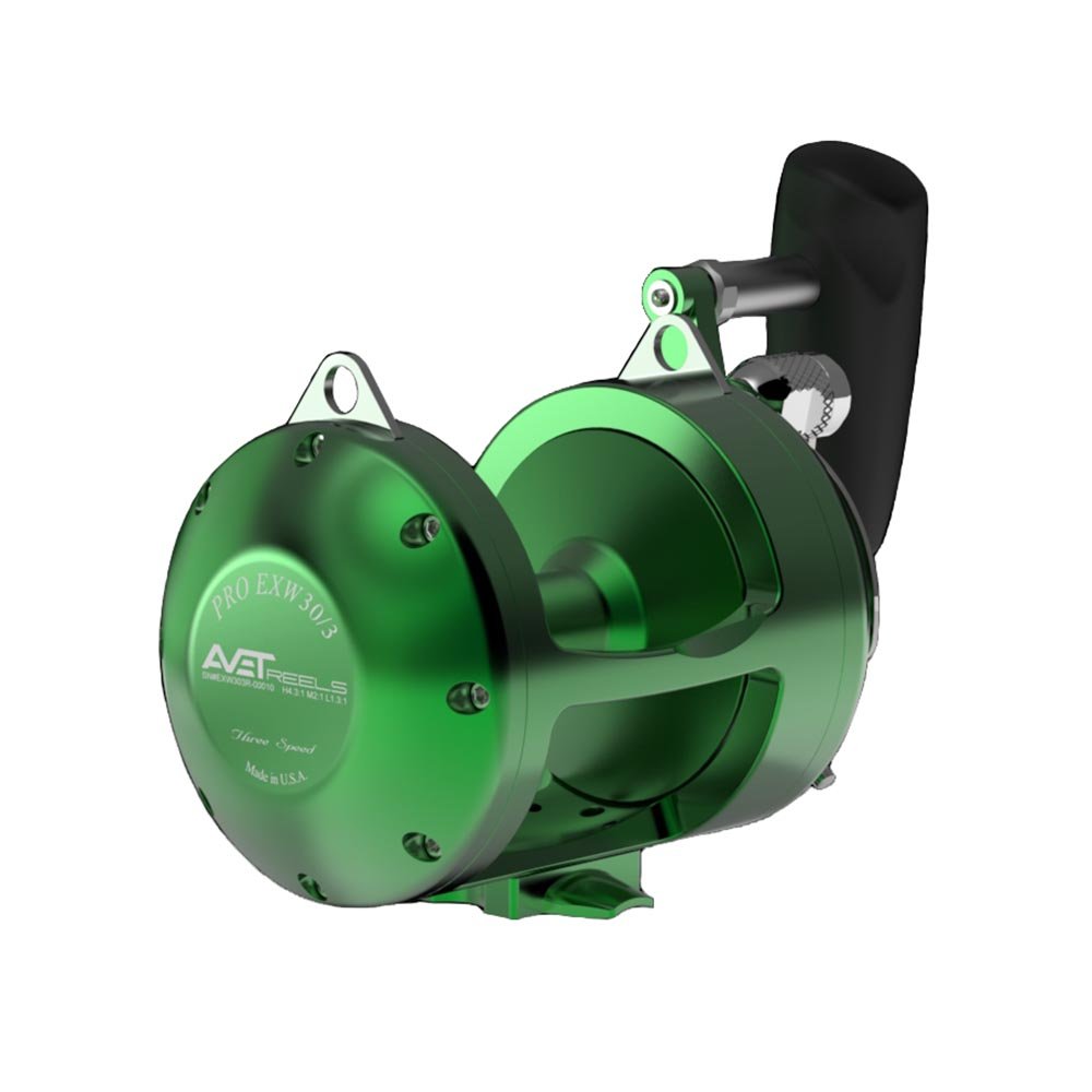 Avet Pro EXW 30/3 Wide 3-Speed Fishing Reel - Saltwater & Offshore Big Game Fishing Gear for Tuna, Marlin, and Swordfish