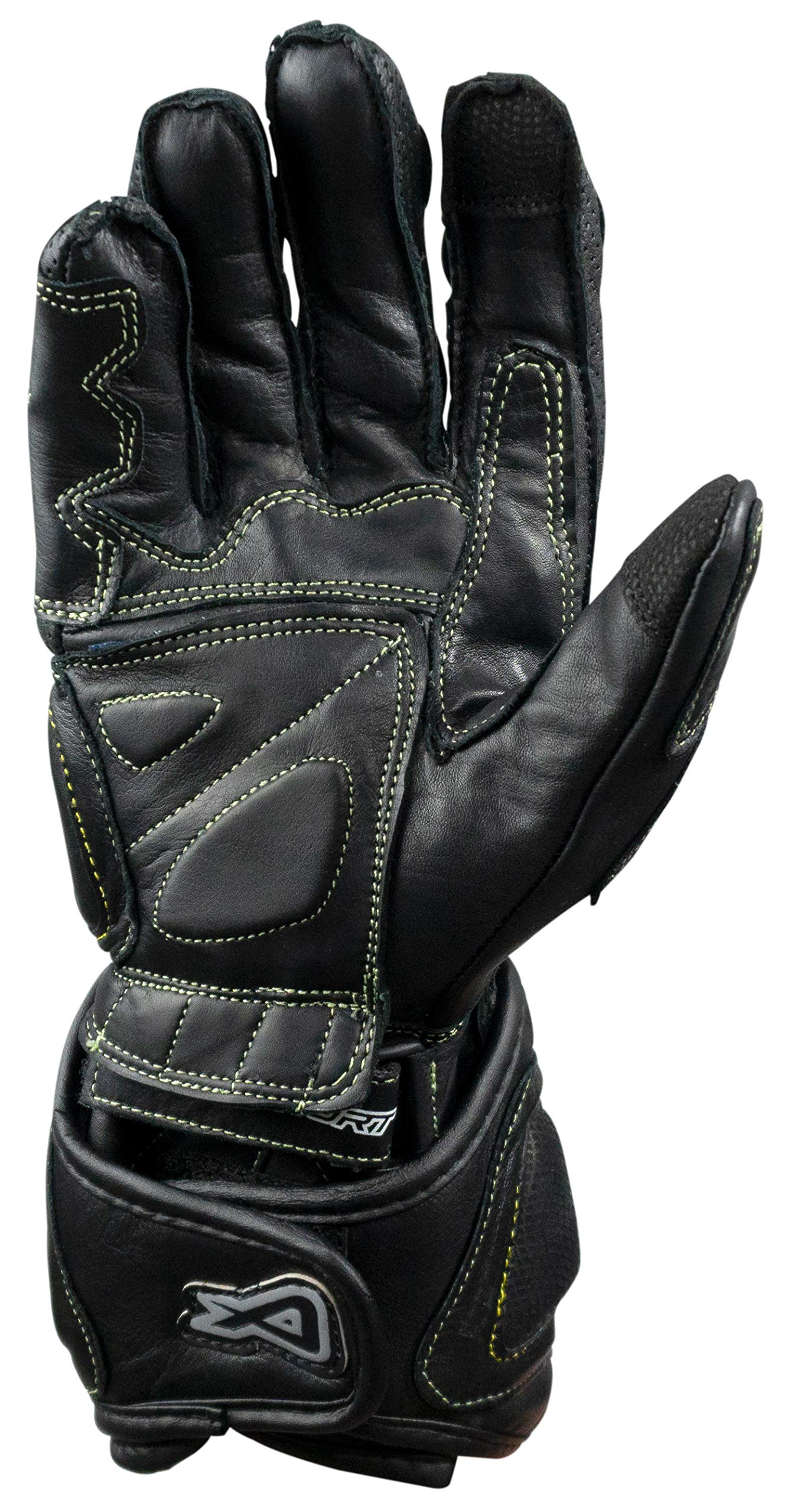 Laguna Motorcycle Leather Racing Gloves for Men & Women - Premium Motorcycle Gloves for Racing, Cruising & Street Riding - Breathable & Protective Biker Gloves for Comfort & Safety
