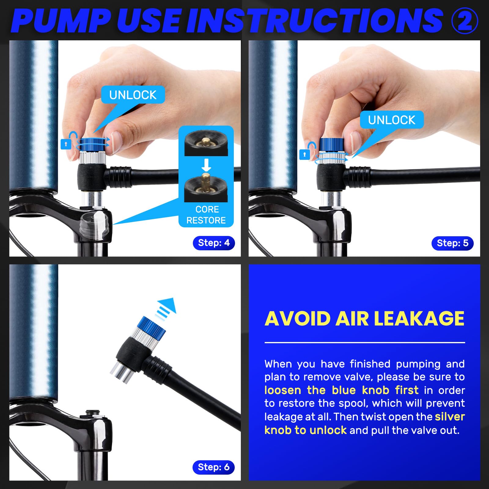 High Pressure Bike Shock Pump 400 PSI with Gauge - Mountain Bicycle Air Pump for Fork & Rear Suspension, Mini Shock Pump Compatible with Schrader Valve - Perfect for MTB Trail Riding & Suspension Maintenance