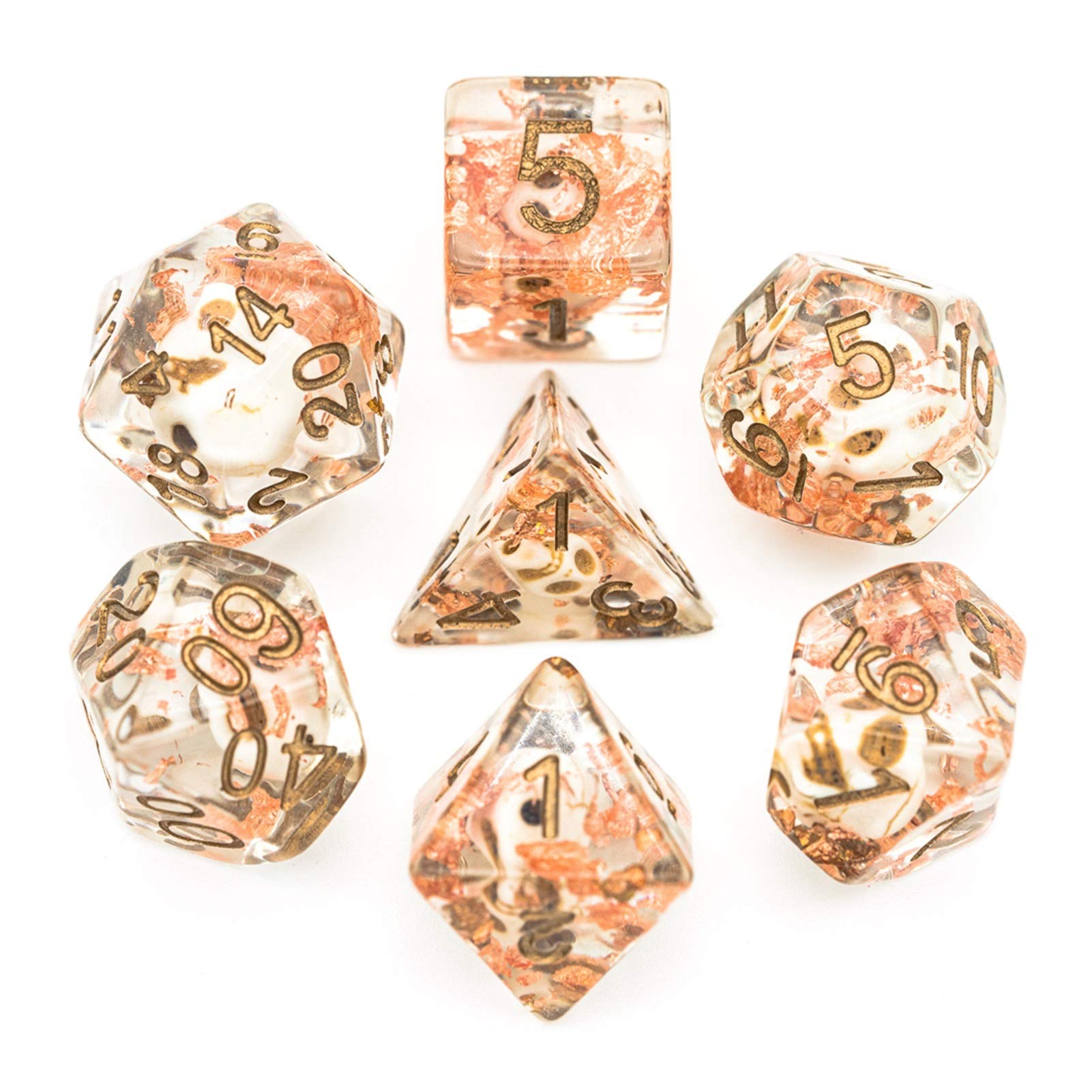 Premium Polyhedral Dice Set for DND, RPG, MTG & Tabletop Games - 7-Piece D&D Dice with Pouch - Perfect for Dungeons & Dragons, Pathfinder & Roleplaying Adventures