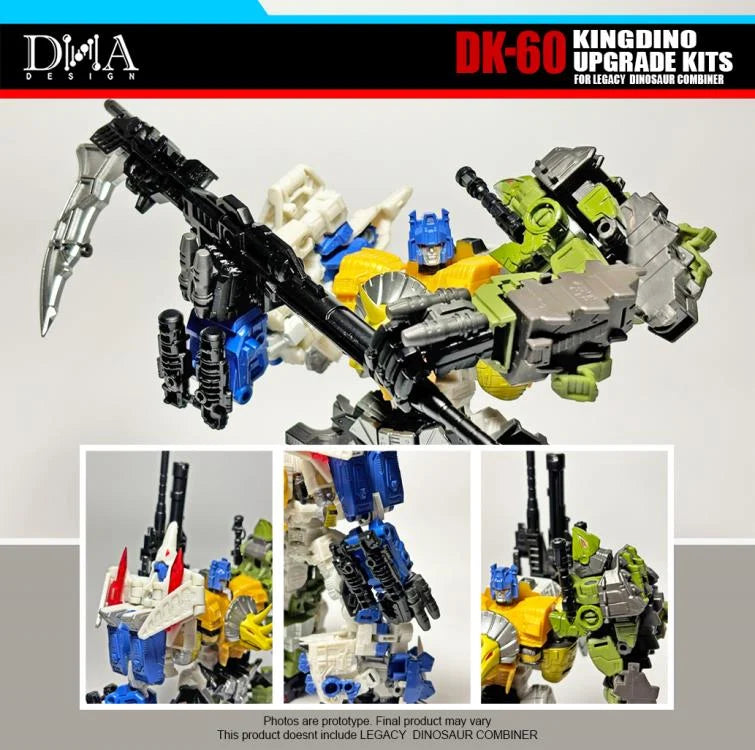 DNA Design DK 60 Upgrade Kit for Legacy Dinoking - Premium Replacement Parts for Transformers Collectors | Perfect for Display, Customization & Toy Restoration