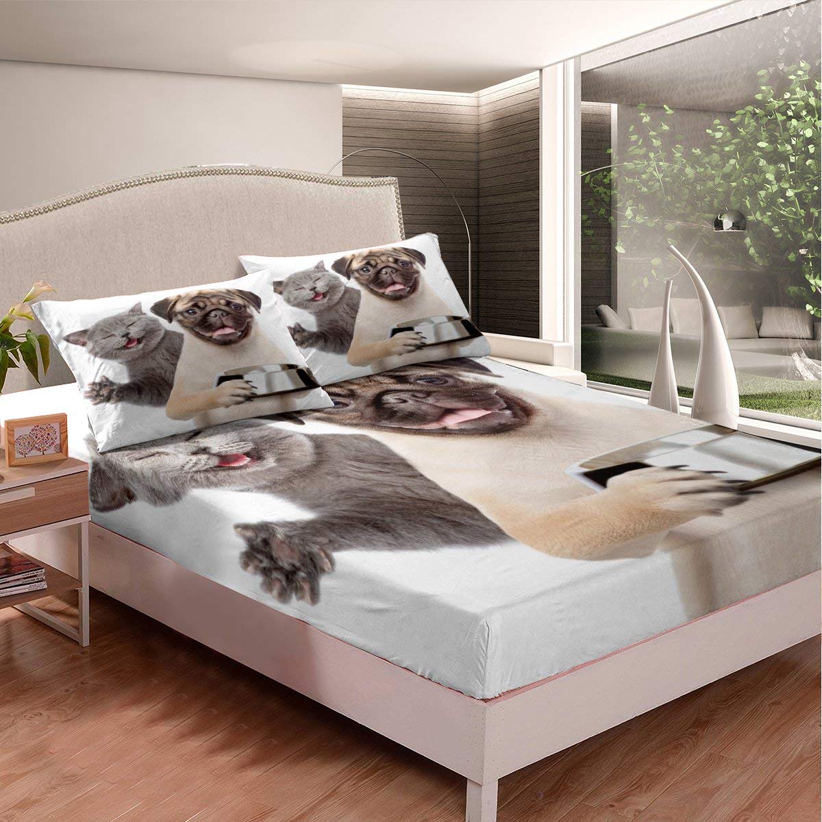 Cute Kids Puppy Bedding Set - Full Size Dog Print Sheets for Boys & Girls | Cozy Pet-Themed Room Decor