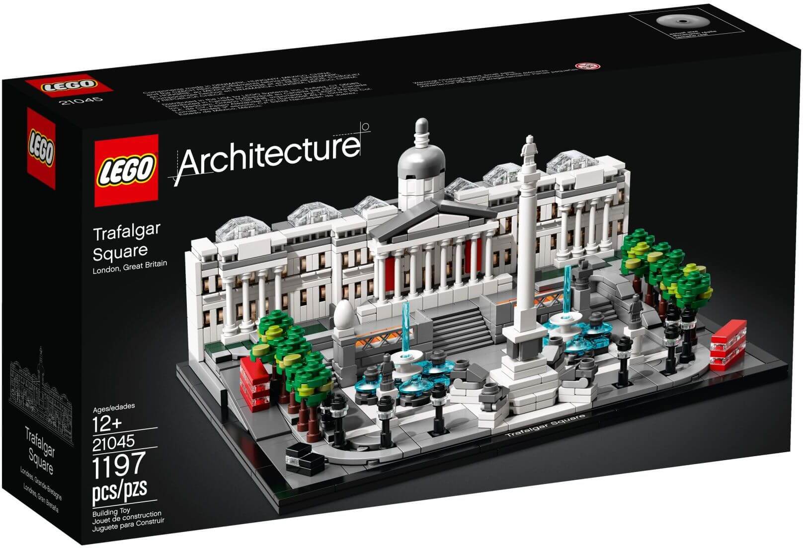 LEGO 21045 Trafalgar Square Architecture Building Set – Collectible London Landmark Model for Adults & Kids – Perfect for Home Decor, Office Display & Gift Giving
