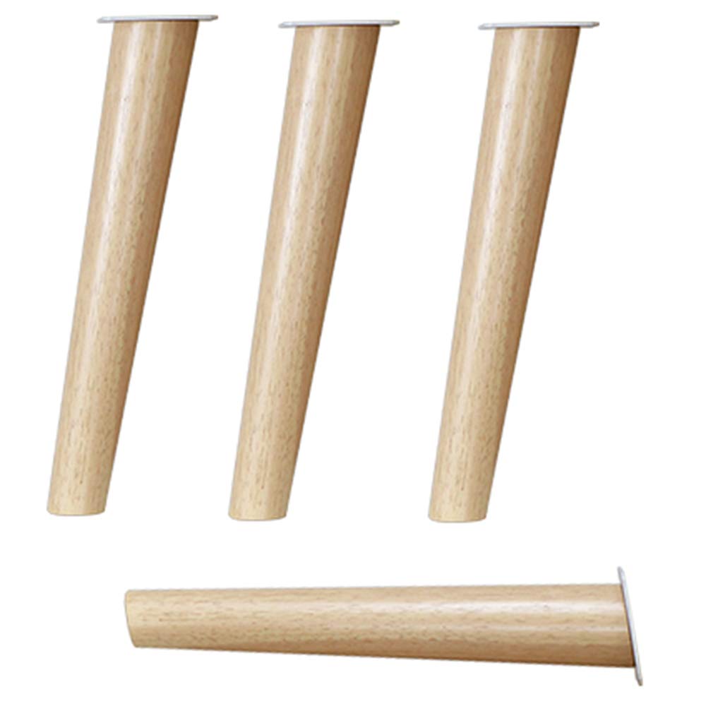 AZXC 4-Pack Solid Wood Furniture Legs for DIY Sofa, Coffee Table, TV Stand - Wood Color, Adjustable Height 12.2-48.6cm - Perfect for Home Office, Living Room & Bedroom Decor