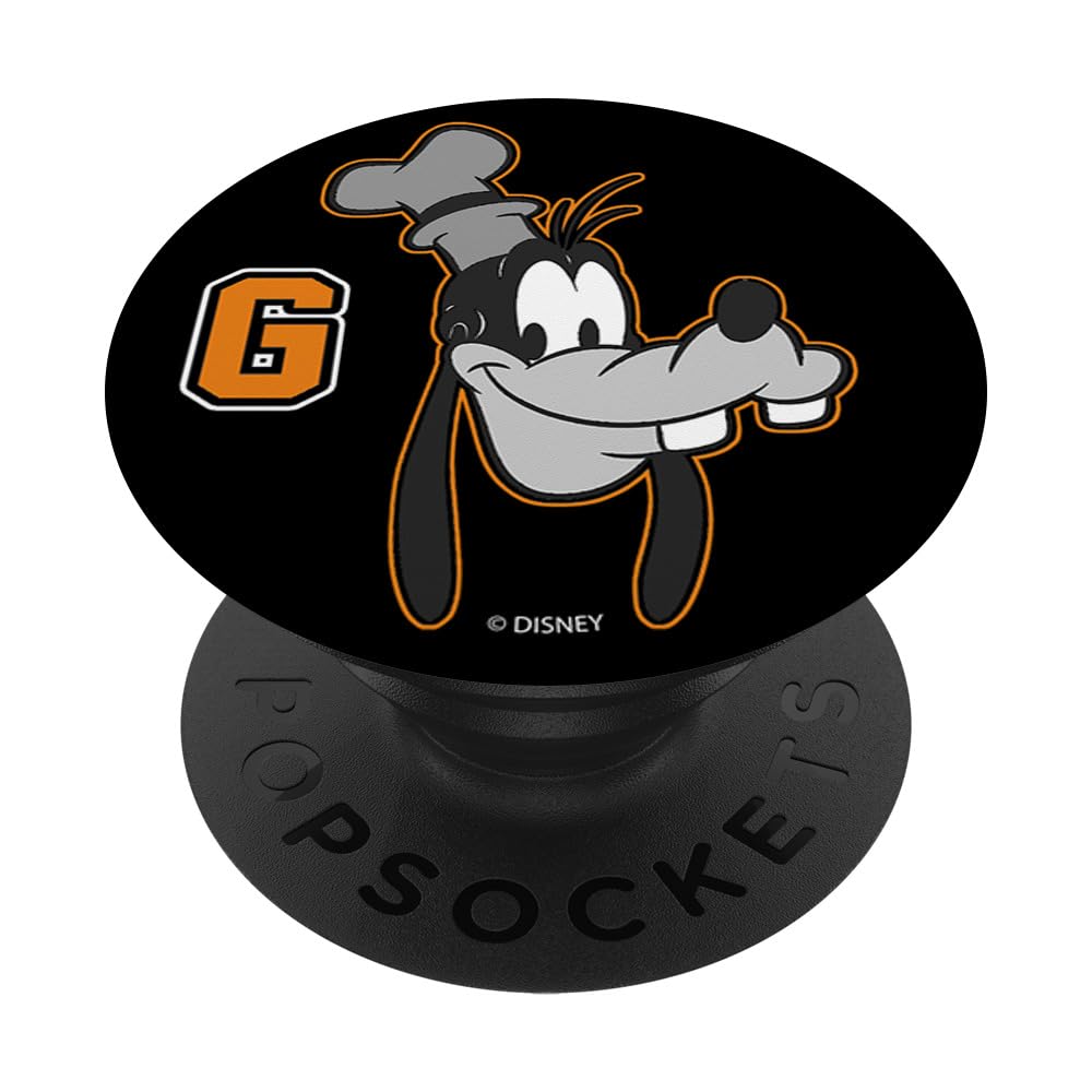 Disney Mickey and Friends Goofy Collegiate Big Face PopSockets Standard PopGrip - Swappable Phone Grip for iPhone, Samsung & Smartphones - Perfect for College Students, Disney Fans & Everyday Use