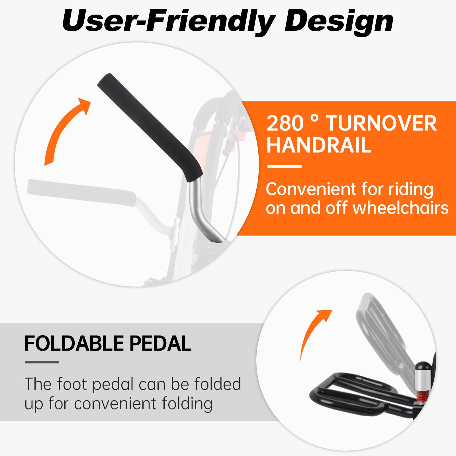 Ultra-Light Folding Transport Wheelchair for Adults & Elderly - Only 15lbs, Portable Travel Wheelchair with Hand Brake & Travel Bag - Perfect for Airplane Travel, Hospitals, and Outdoor Activities