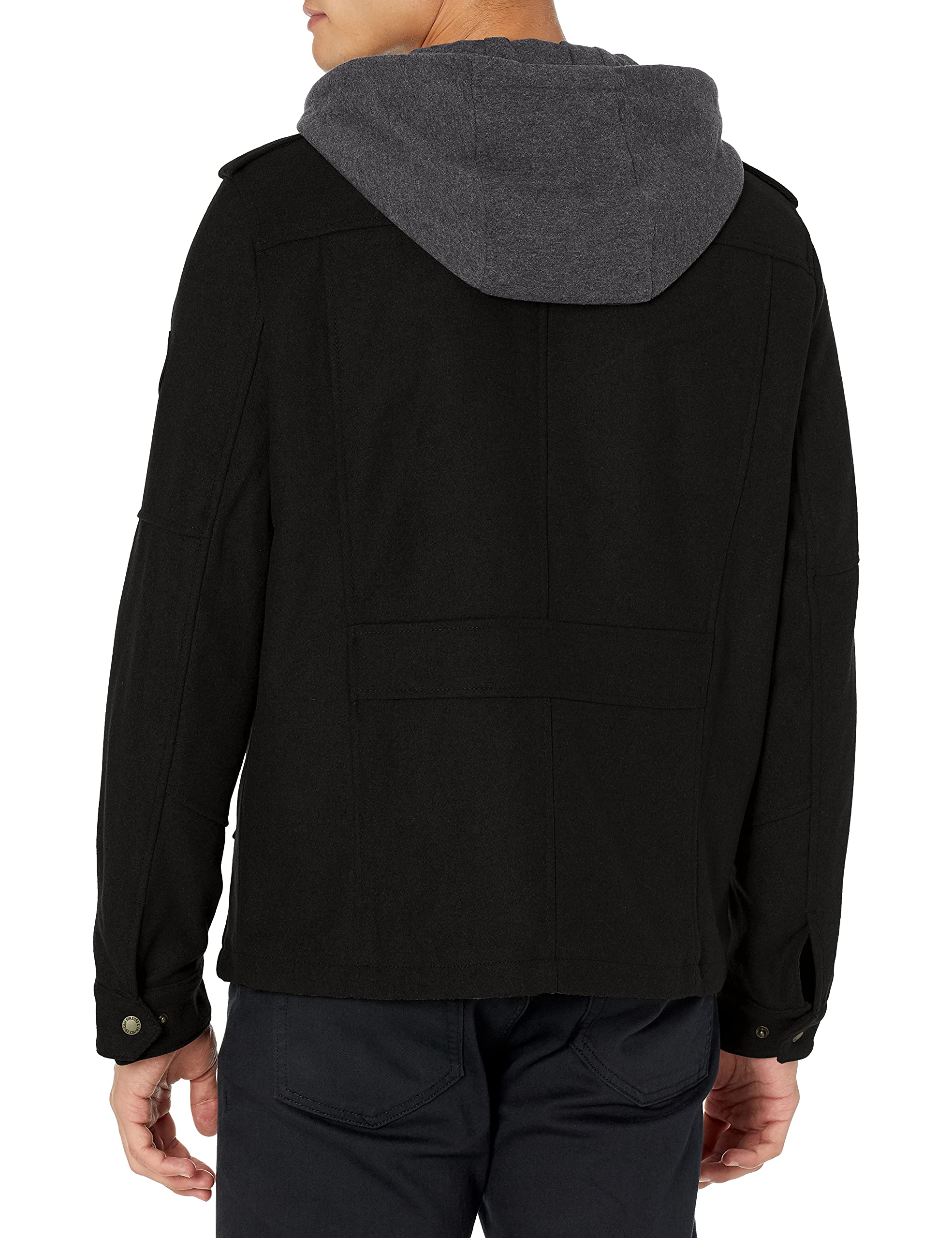 Levi's Men's Wool Blend Hooded Military Jacket - Winter Warm Coat for Outdoor Activities (Regular, Big & Tall Sizes) | Hiking, Camping & Casual Wear
