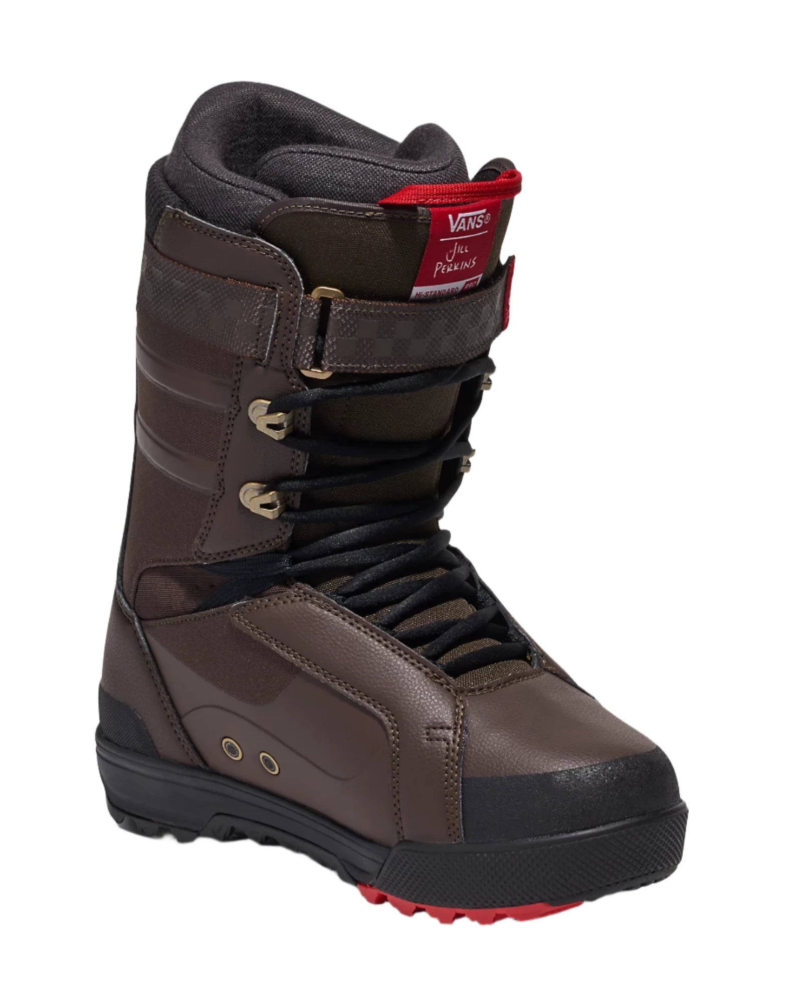 VANS Hi Standard Pro X Jill Perkins Snowboard Boots - Brown/Black (2025) | High-Performance Snowboarding for Men & Women | Perfect for Freestyle & All-Mountain Riding
