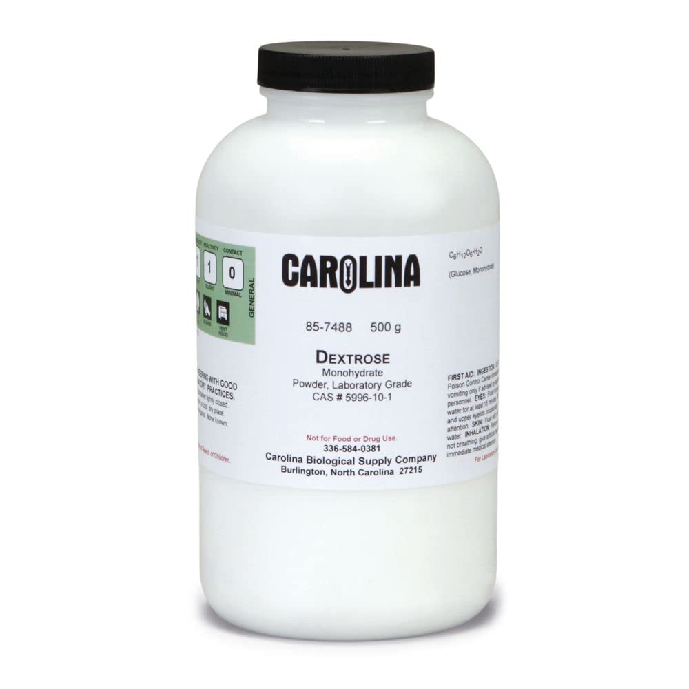 **Dextrose Monohydrate Powder - Laboratory Grade 500g | Pure Glucose for Baking, Brewing & Sports Nutrition**