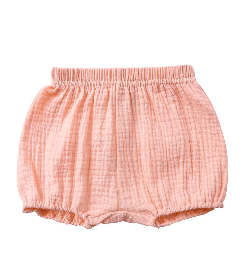 Soft Rose Cotton Muslin Bloomers for Baby Girls - Breathable & Comfortable Baby Underwear for Everyday Wear, Playtime & Sleep