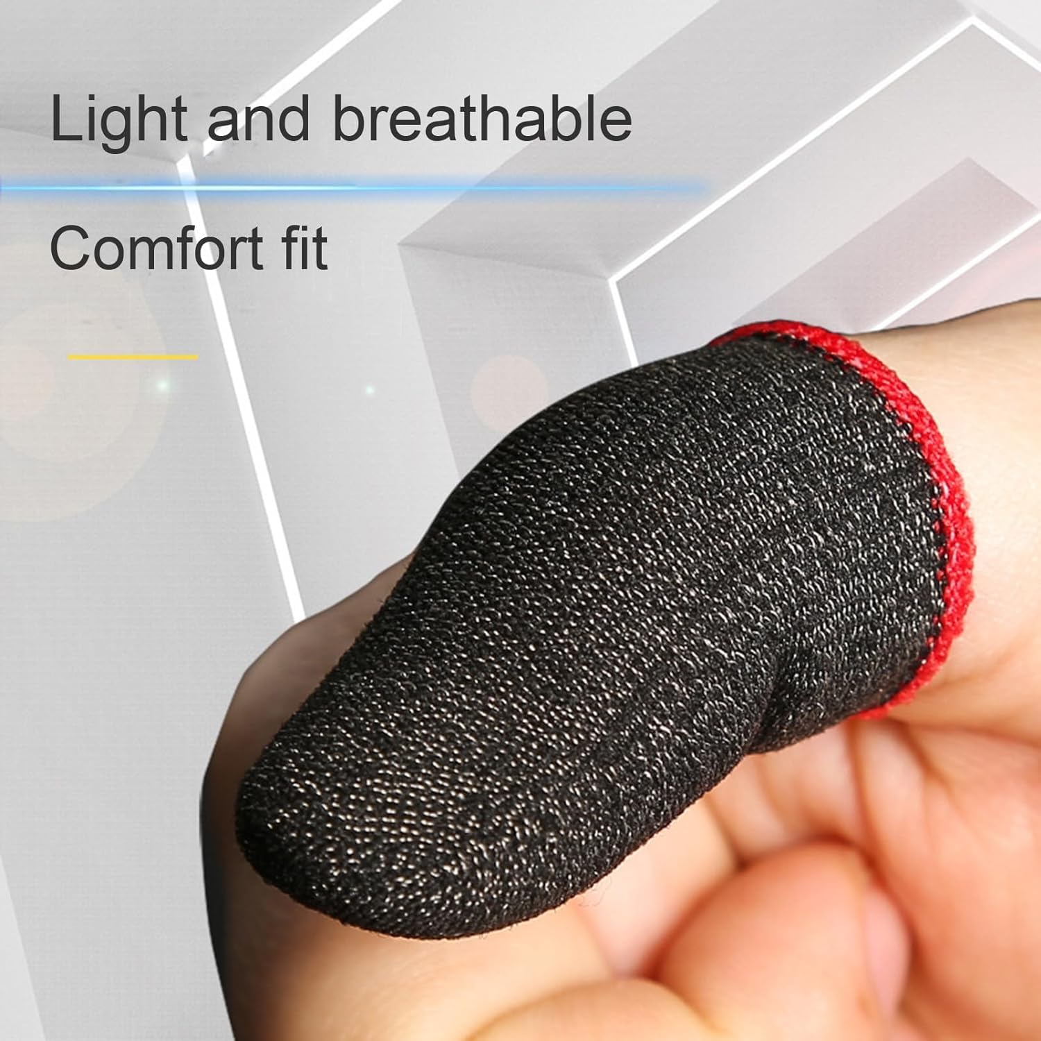 12Pcs Ultra-Thin Gaming Finger Sleeves - Anti-Slip Thumb Protectors for Enhanced Mobile Gaming Precision | Perfect for PUBG, Call of Duty & Fortnite on Smartphones