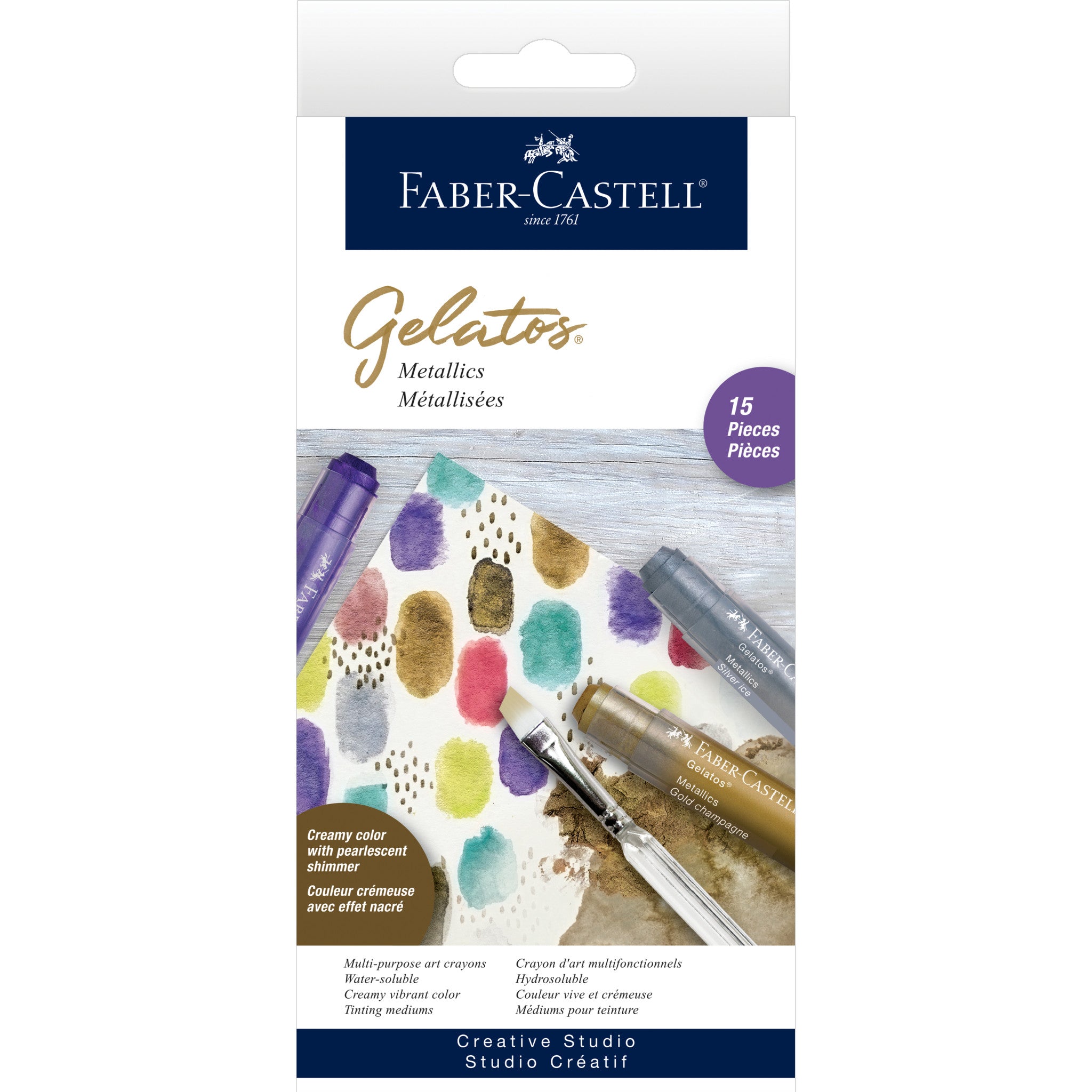 15-Piece Gelatos & Metallic Colors Set #770170 - Perfect for Art Projects, Scrapbooking & DIY Crafts