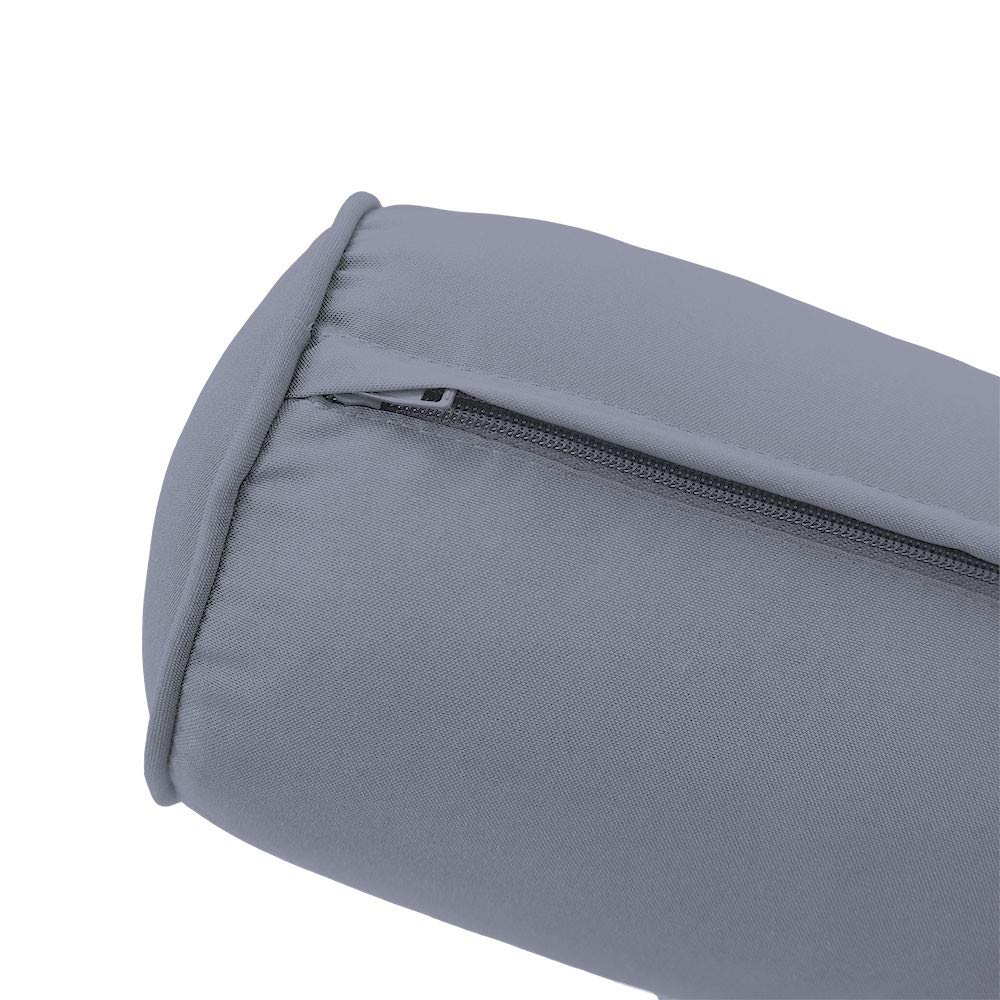 Premium S5 Twin-XL Outdoor Daybed Mattress Set with Piped Trim & Bolster Insert - Complete Cover Included - Perfect for Patio, Poolside & Garden Lounging AD001