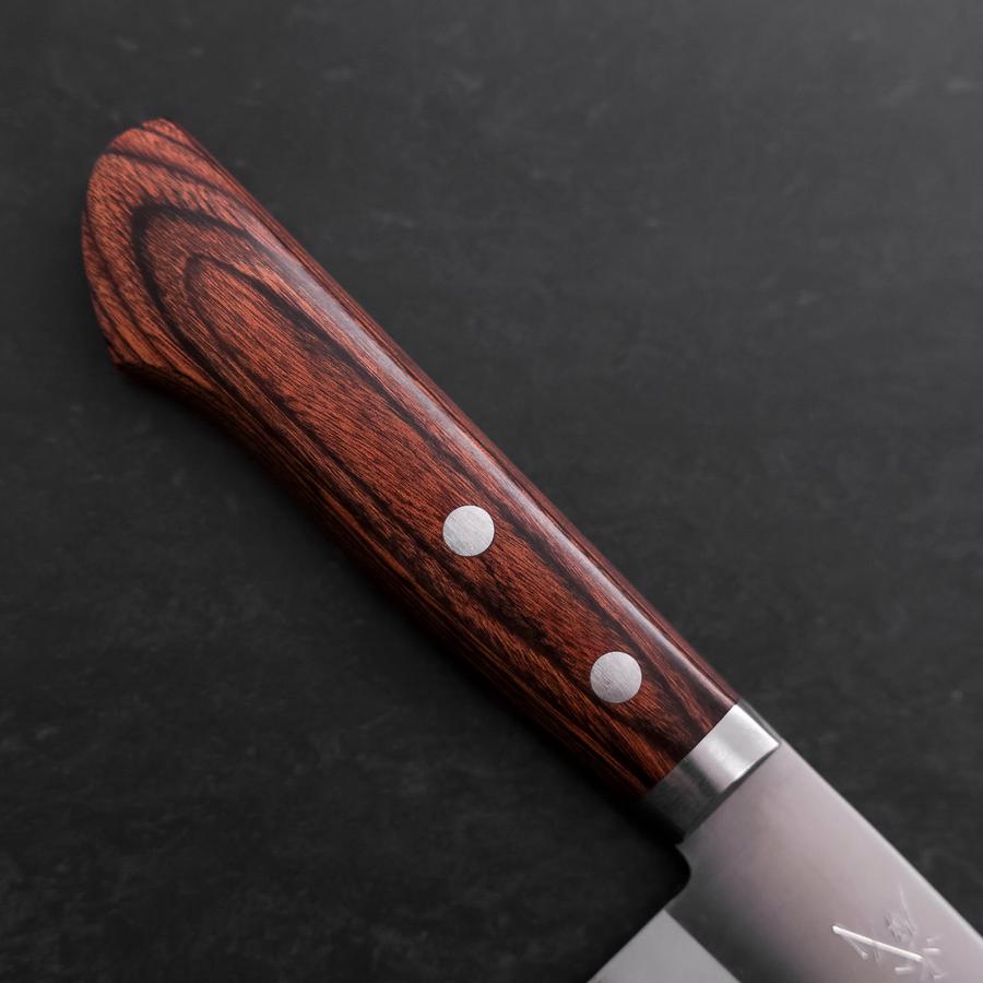 Premium Santoku Knife 165mm - VG-1 Stainless Steel Blade with Polished Western Mahogany Handle - Perfect for Slicing, Dicing & Chopping Vegetables, Meat & Fish - Professional Japanese Kitchen Knife for Home Chefs & Cooking Enthusiasts